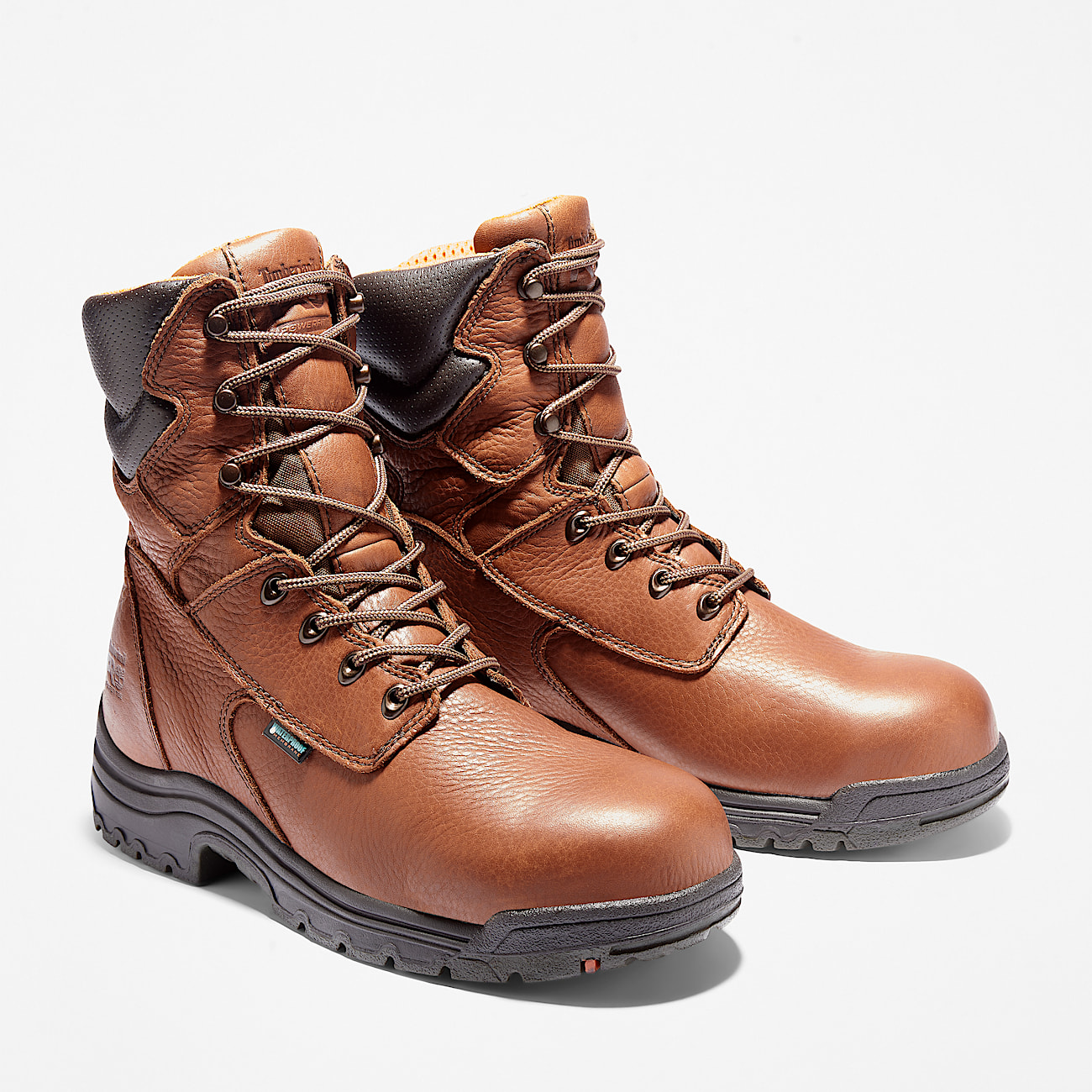 Mens TiTAN 8 Alloy Toe Waterproof Work Boot TBL Brown ALT4