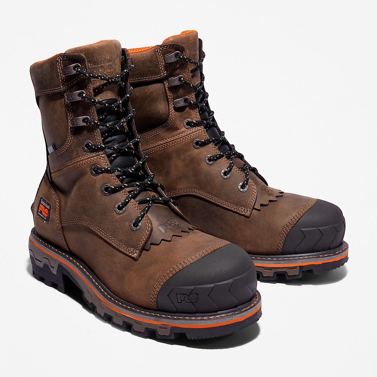 Mens Boondock HD Logger Composite Toe Waterproof Work Boot TBL Turkish Coffee Brown ALT4