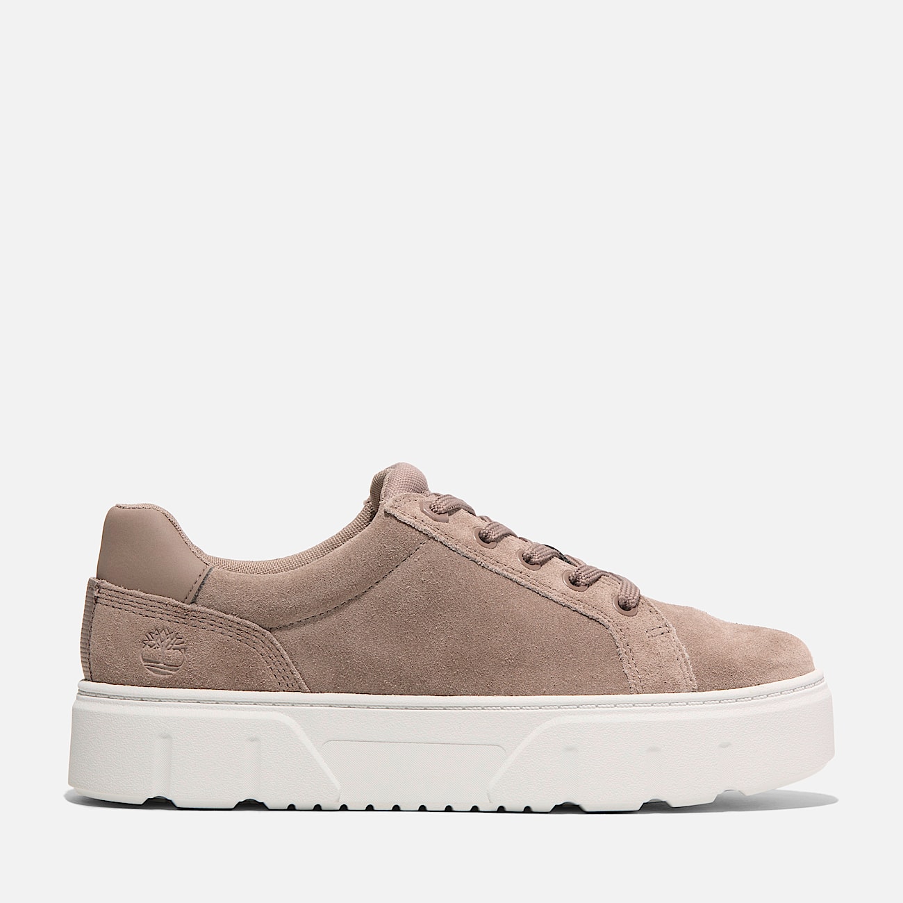 Womens Laurel Court Low LaceUp Sneaker TBL Taupe Suede HERO