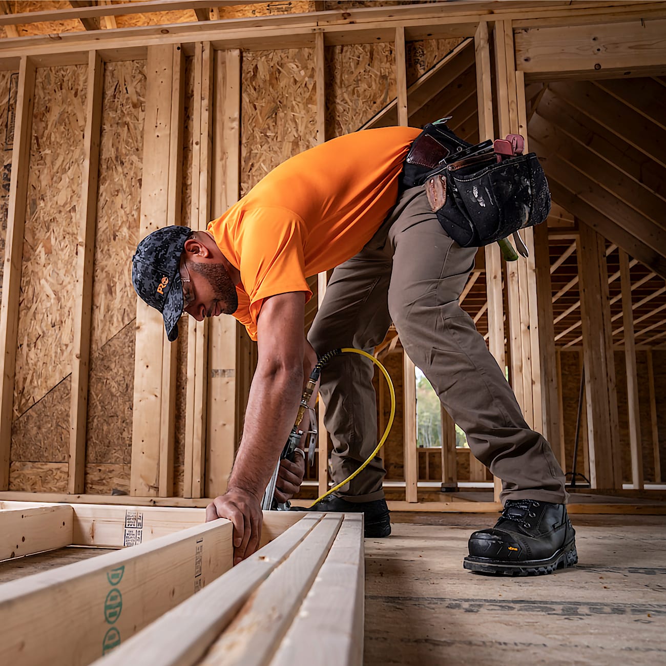 Mens Timberland PRO Boondock HD 6 Waterproof CompToe Work Boot TBL Black ALT9