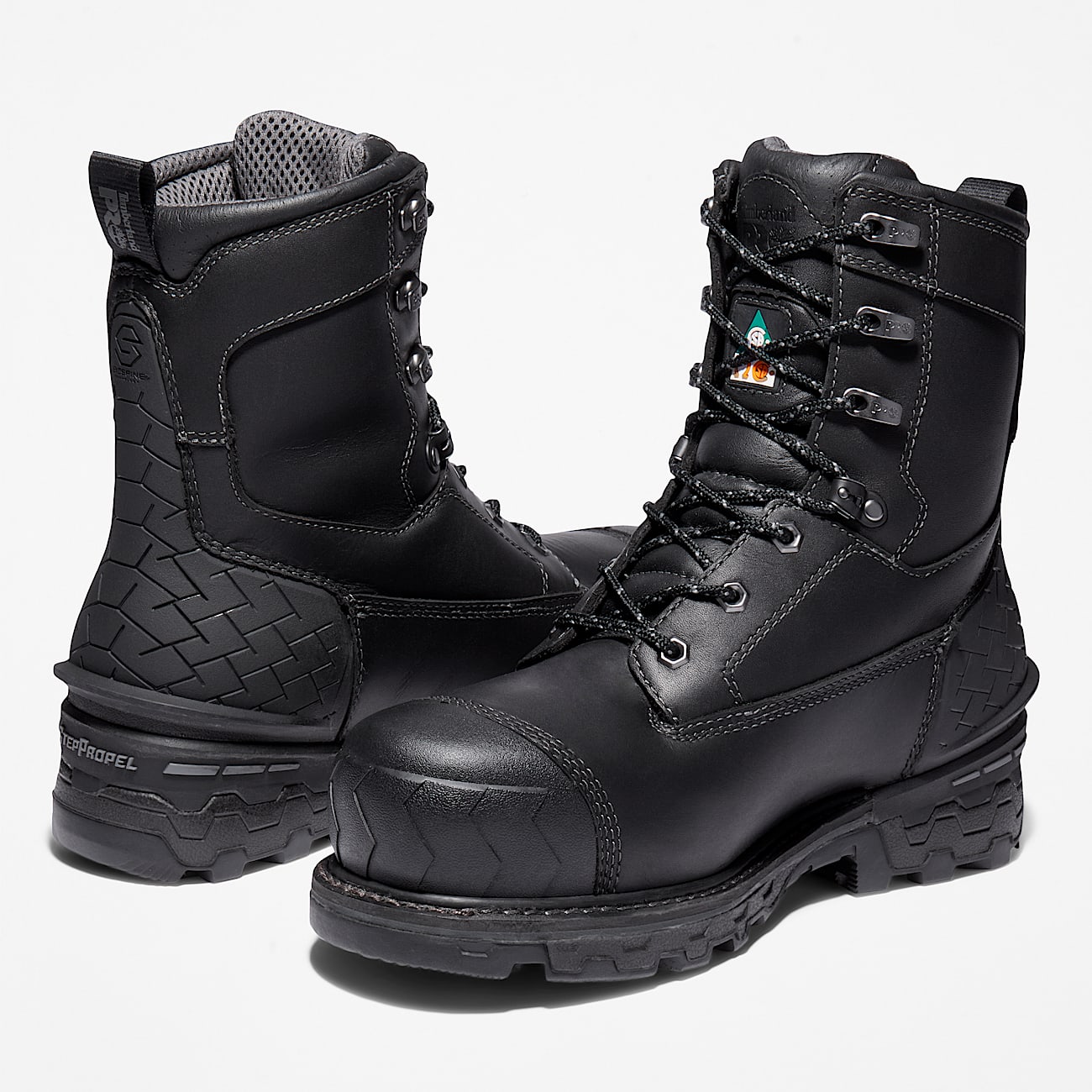 Mens Boondock HD 8 Composite Toe Waterproof Work Boot TBL Black ALT5