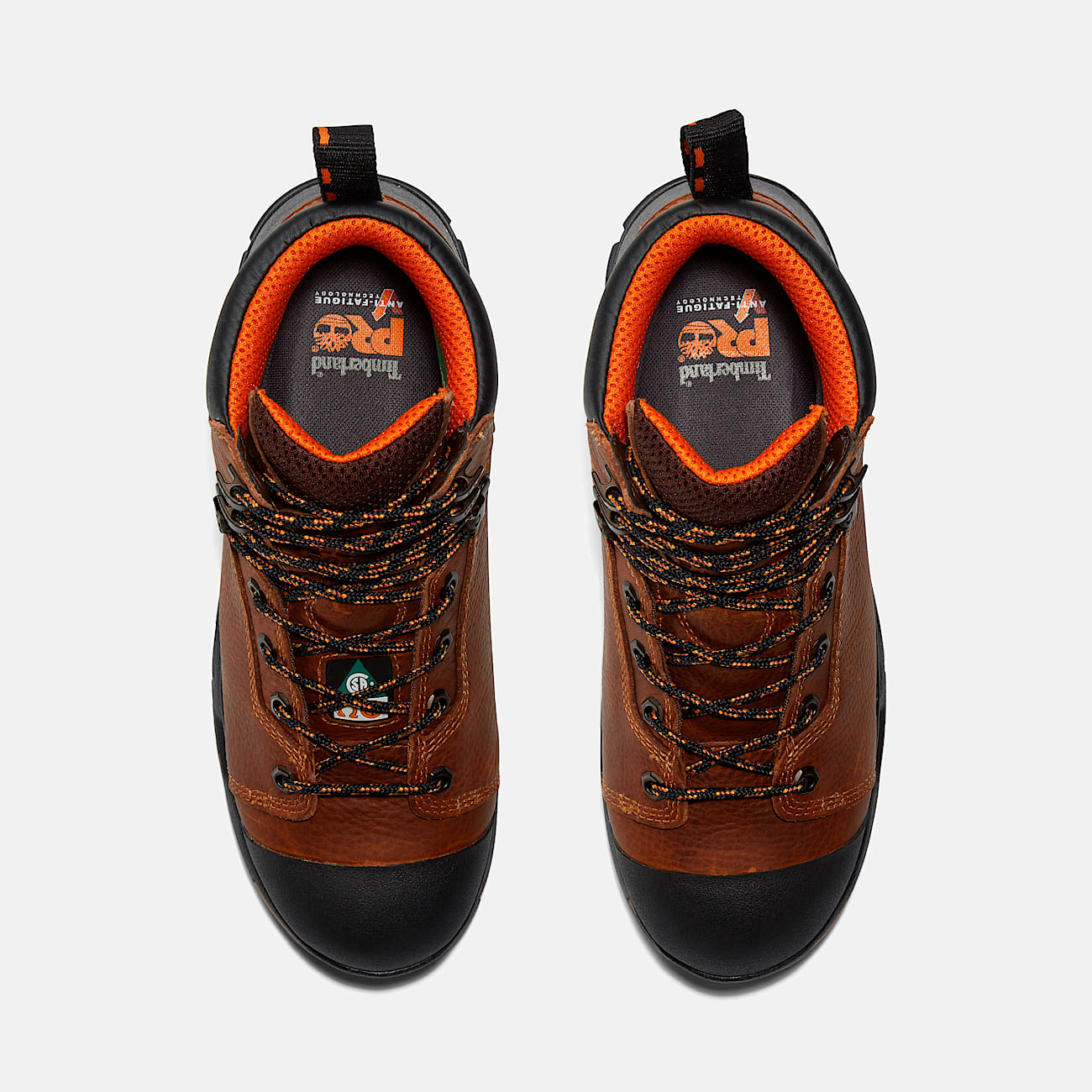 Mens Timberland PRO Endurance 6 Steel Toe Waterproof Work Boot TBL Brown ALT2