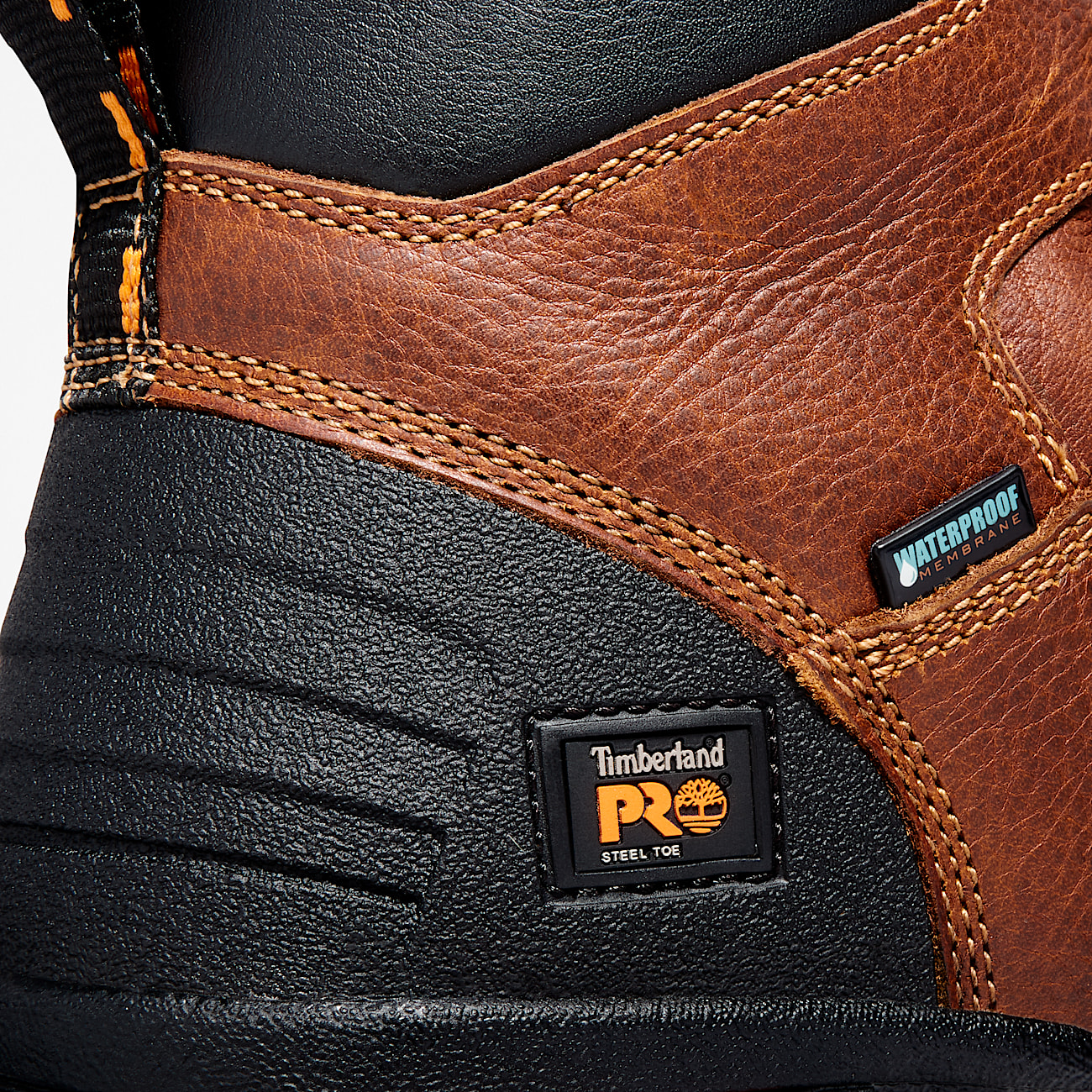 Mens Timberland PRO Endurance 6 Steel Toe Waterproof Work Boot TBL Brown ALT6