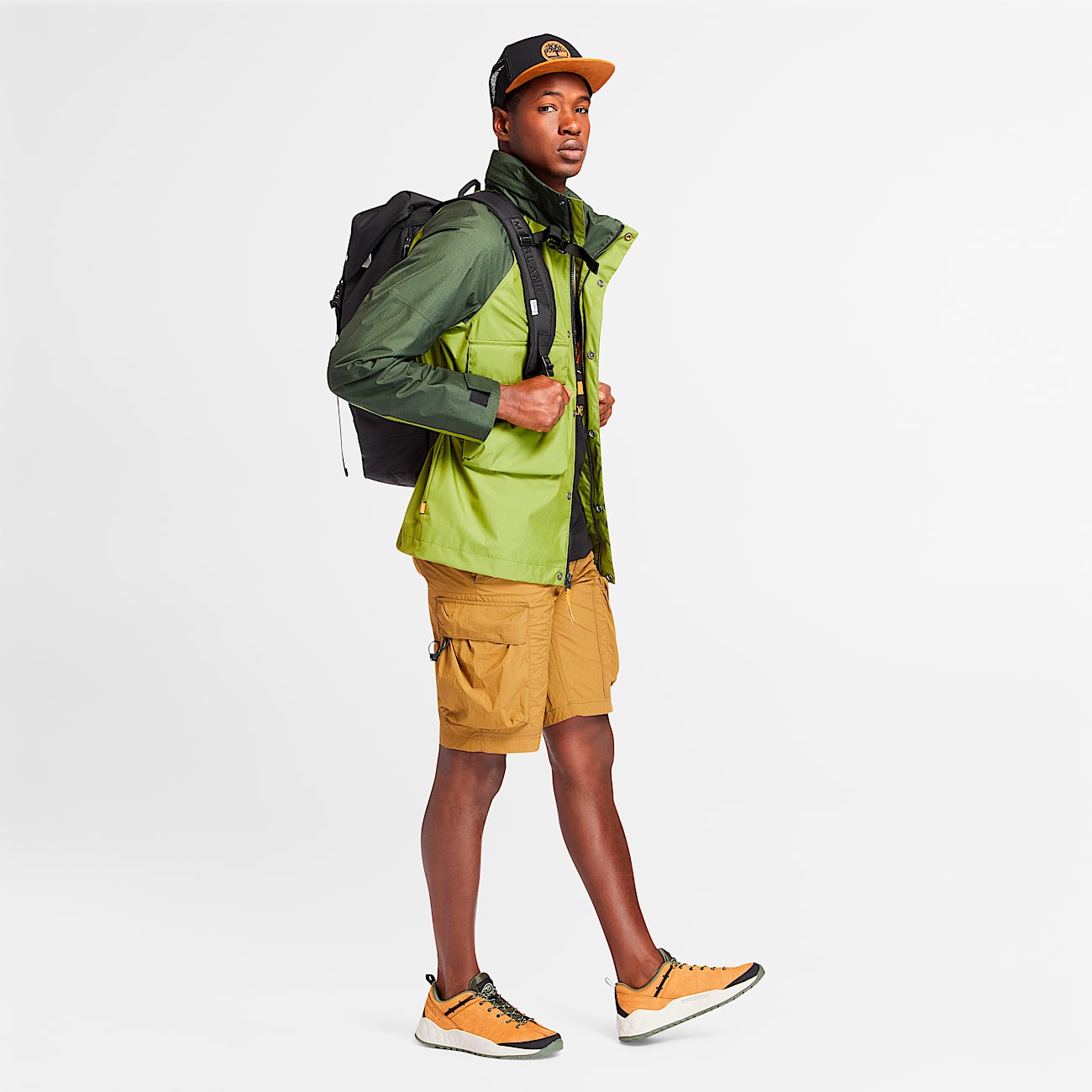 Trucker Hat w/Faux Suede Brim - 4