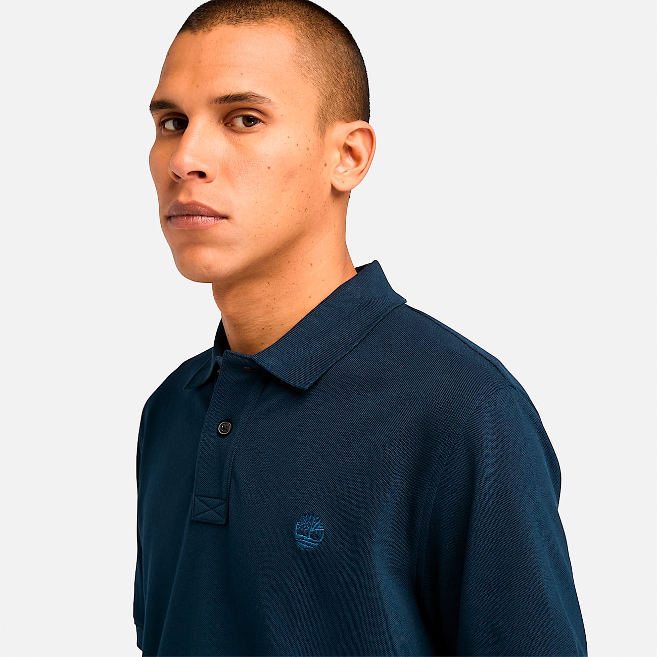 Mens Millers River ShortSleeve Pique Polo Shirt TBL Dark Sapphire ALT2