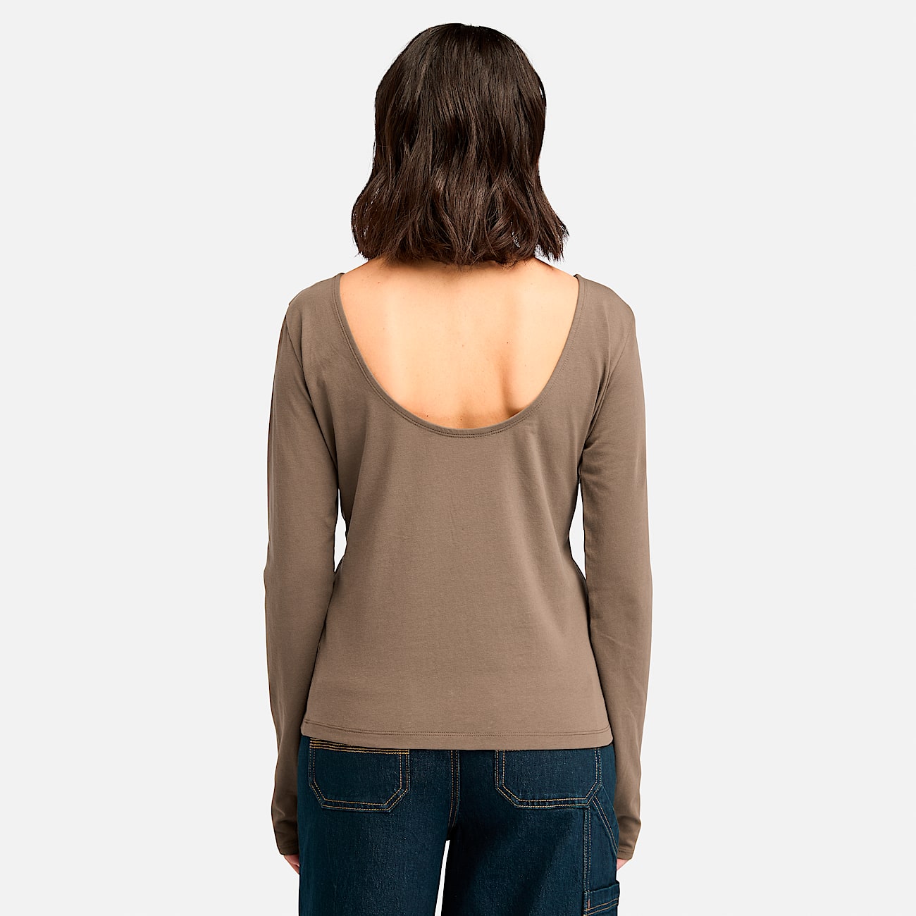 Womens Slim Fit LongSleeve TShirt TBL Chocolate Chip ALT9