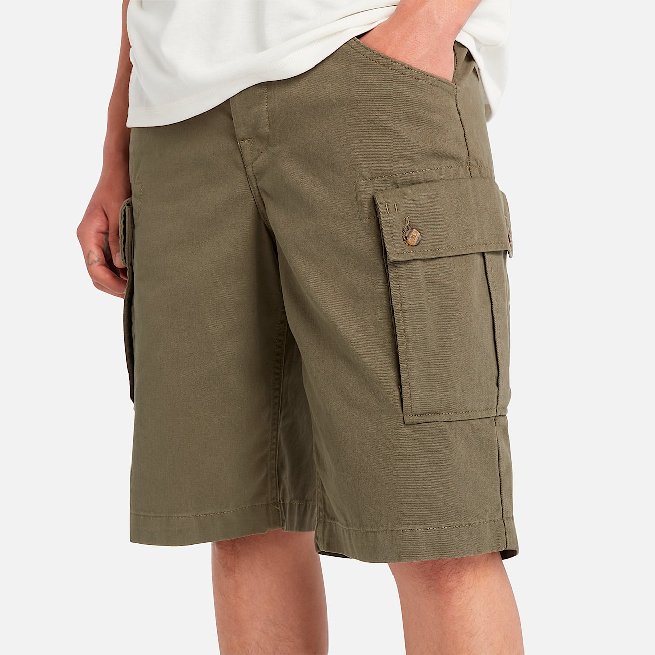 Mens Brookline Twill Cargo Short TBL Leaf Green ALT2