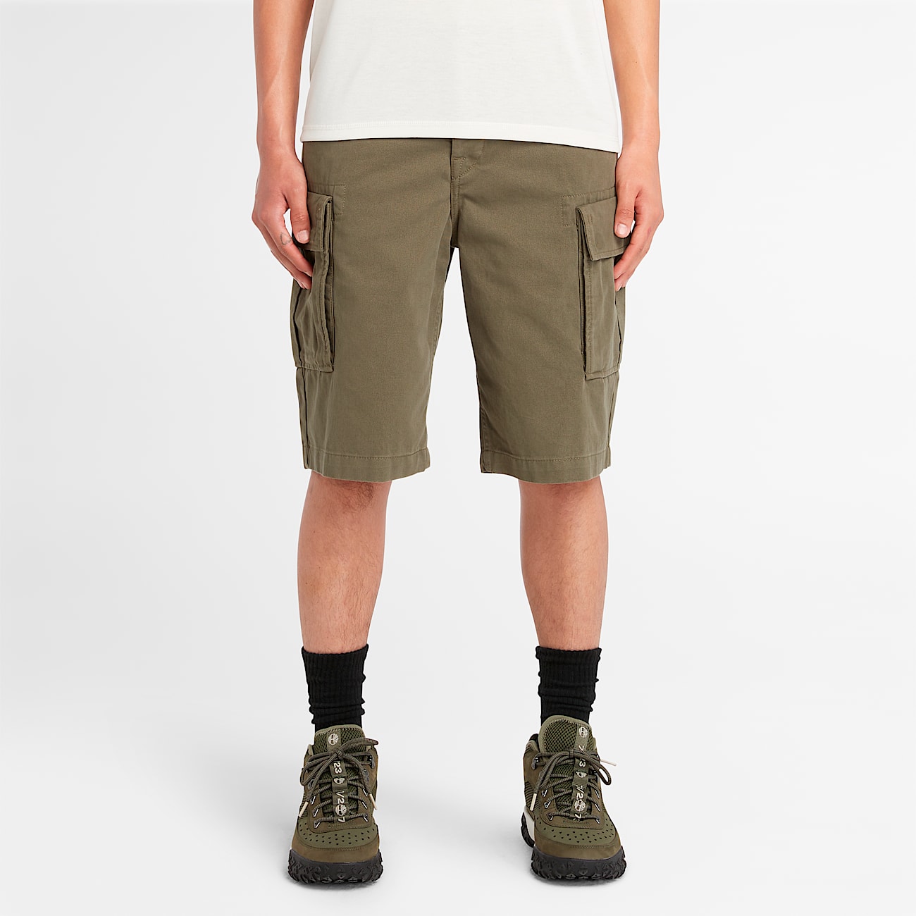 Mens Brookline Twill Cargo Short TBL Leaf Green HERO