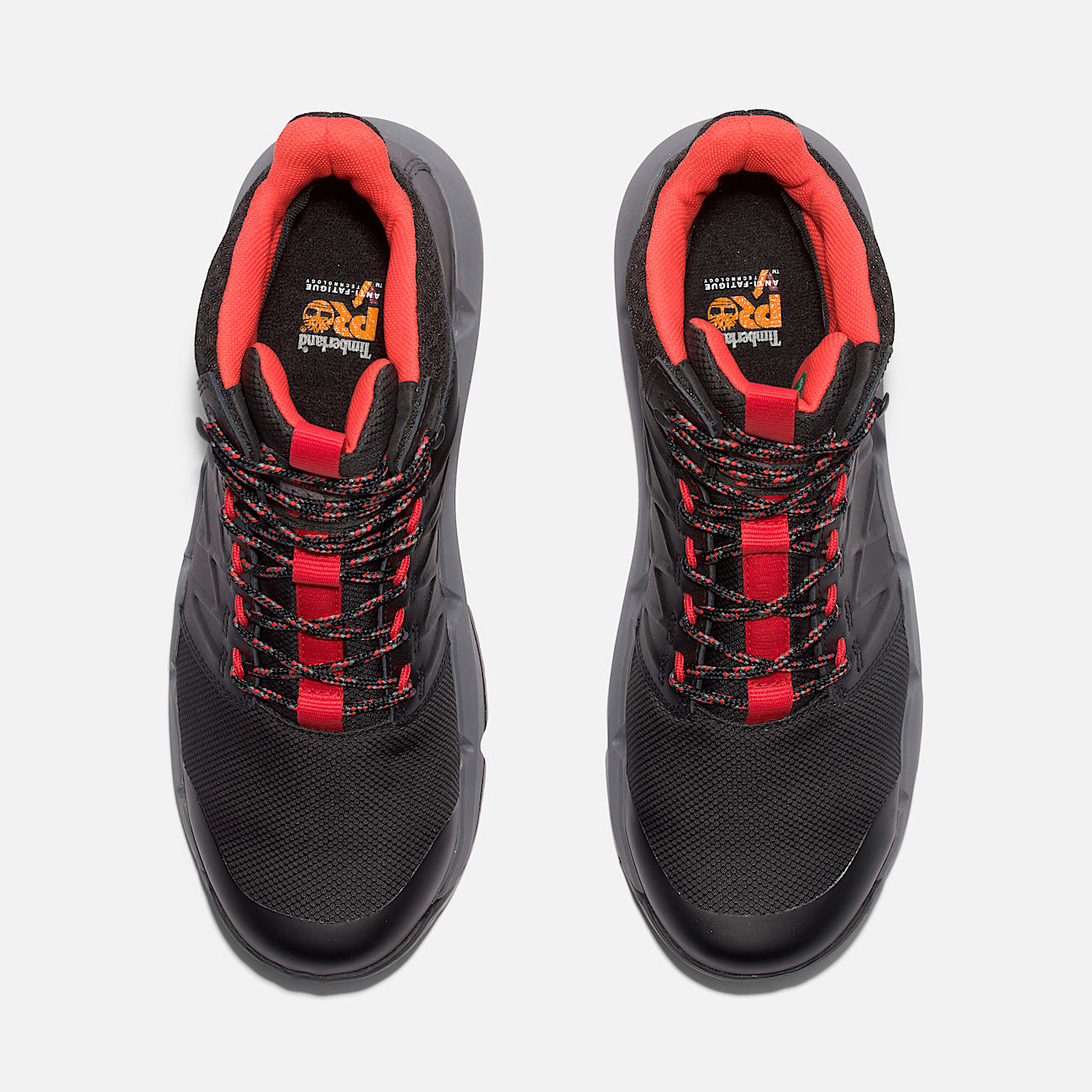 Mens Timberland PRO Morphix Outdoor 6 Waterproof CompToe Work Boot TBL BlackRed ALT2