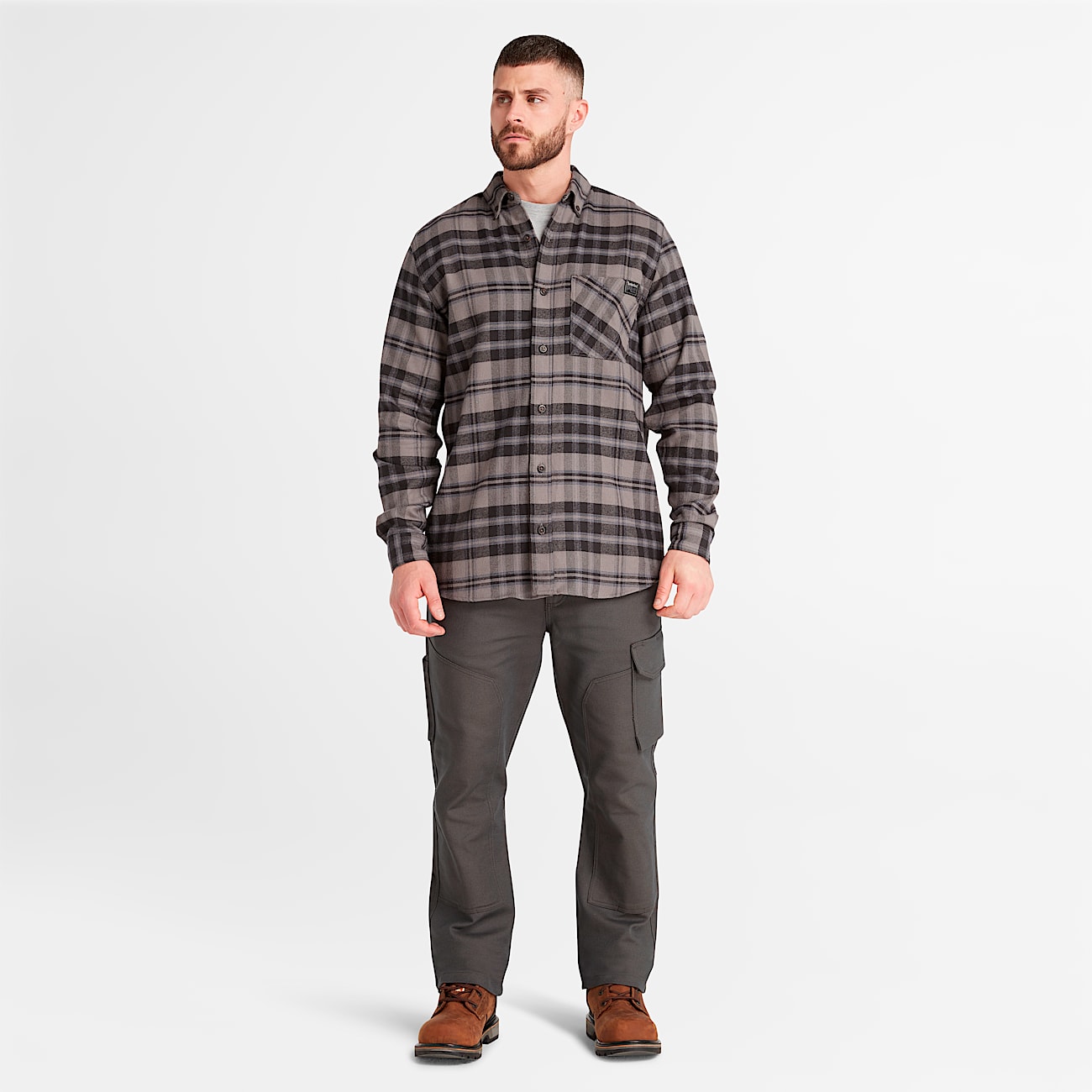 Men's Timberland PRO® Woodfort Midweight Flannel Shirt - 2