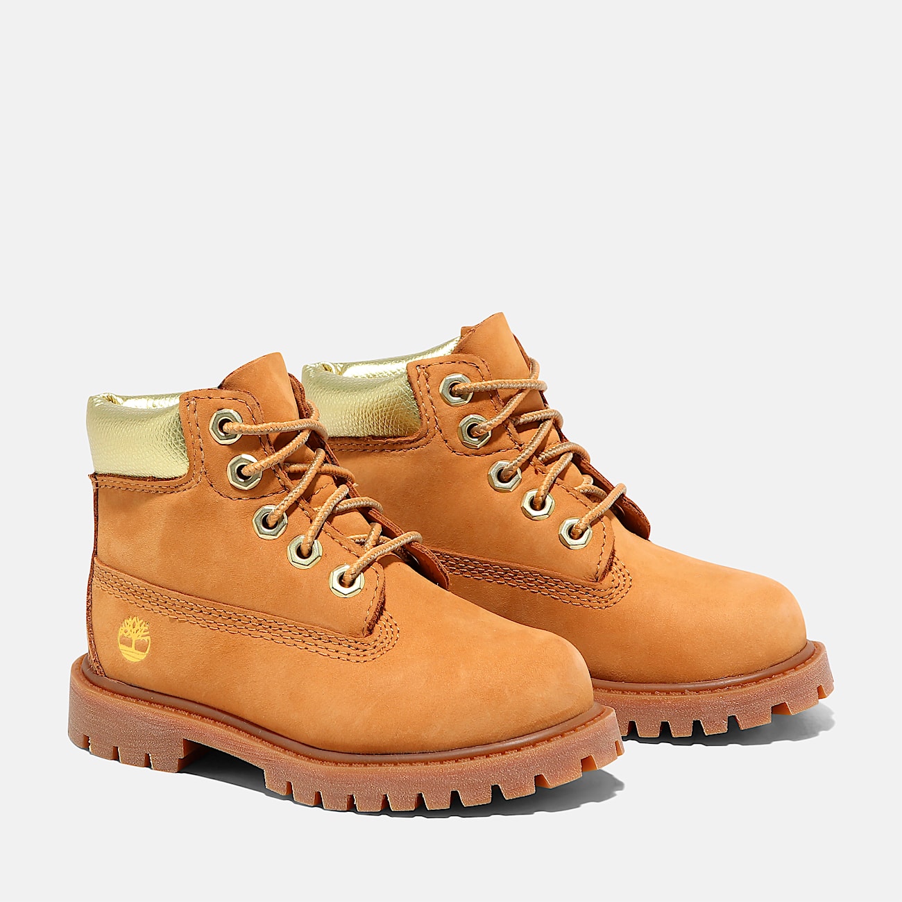 Toddler Timberland Premium 6Inch Waterproof Boots TBL Wheat NubuckGoldWheat ALT4