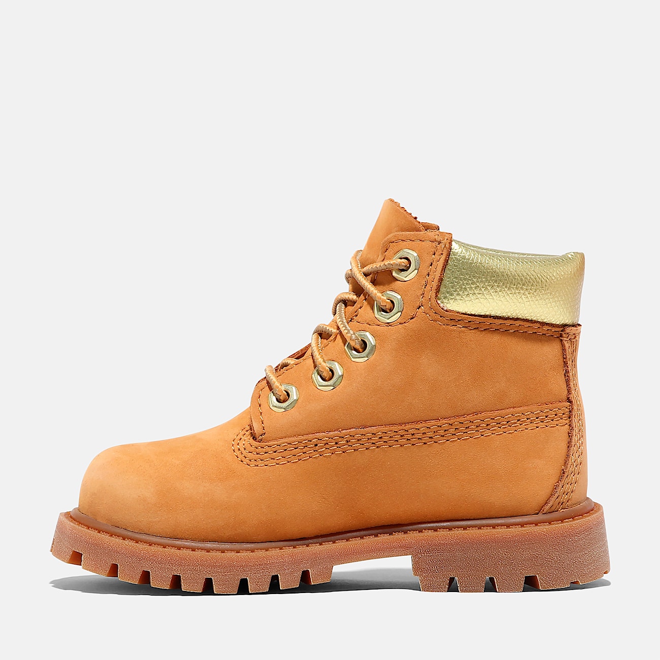 Toddler Timberland Premium 6Inch Waterproof Boots TBL Wheat NubuckGoldWheat ALT6
