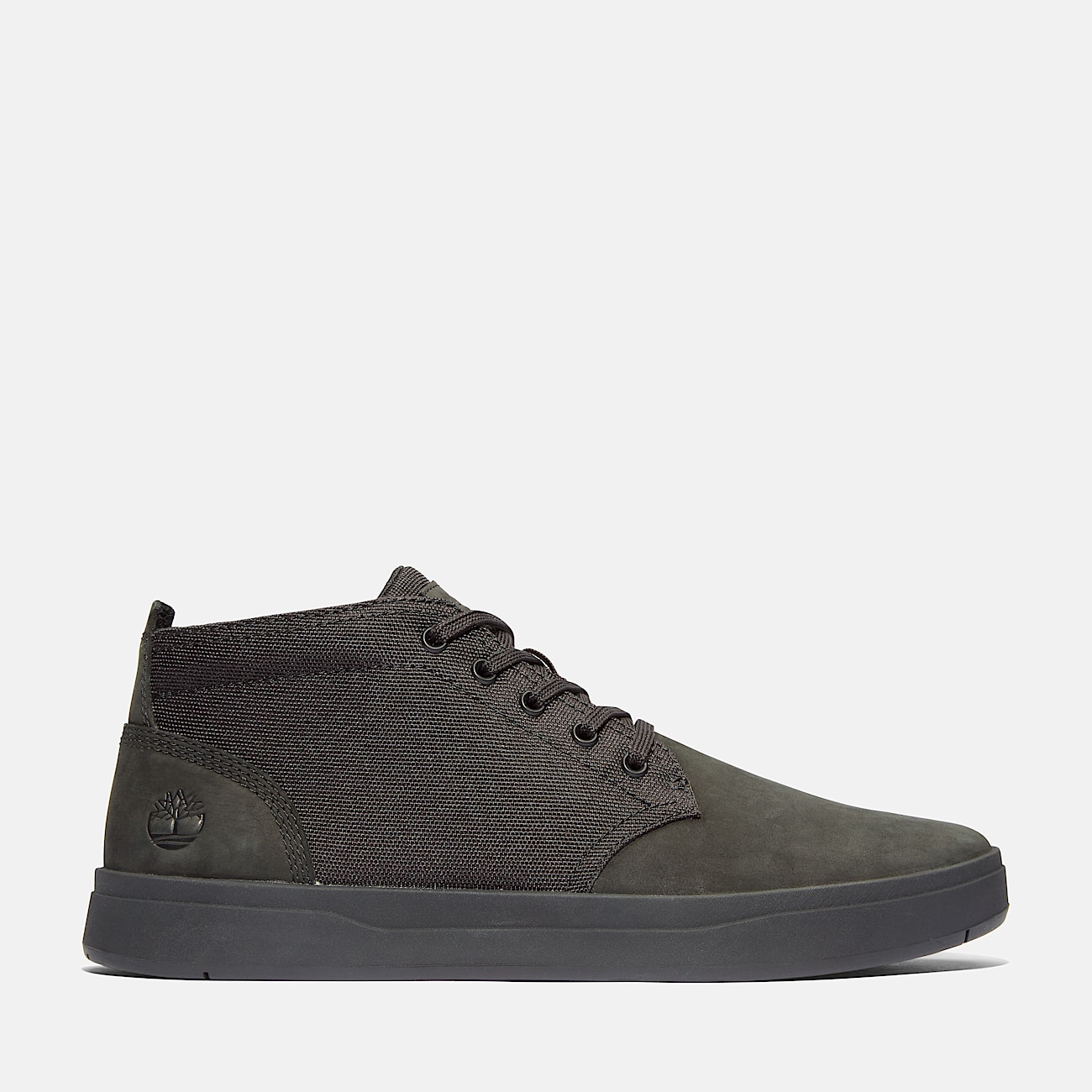 Mens Davis Square Sneaker TBL Black Nubuck HERO