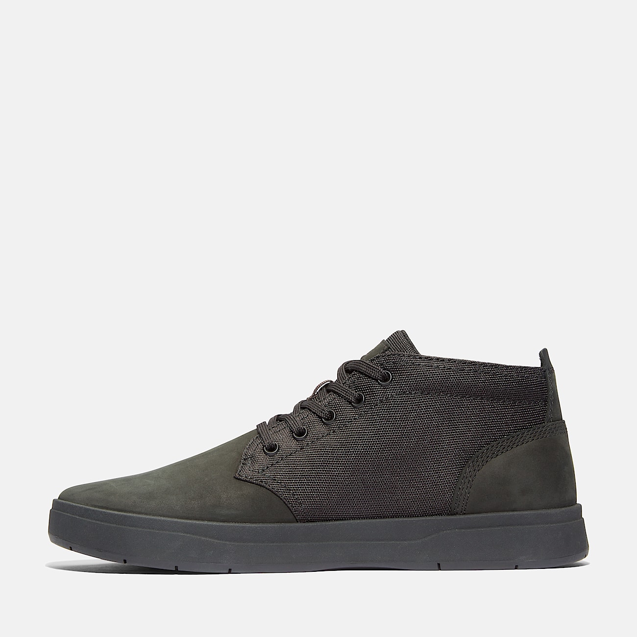 Mens Davis Square Sneaker TBL Black Nubuck ALT6
