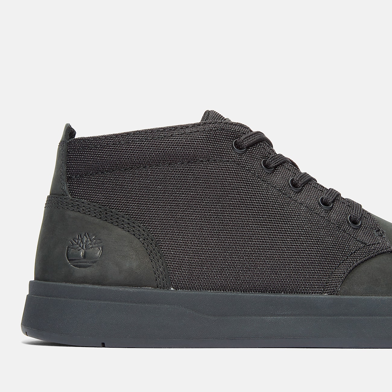 Mens Davis Square Sneaker TBL Black Nubuck ALT7