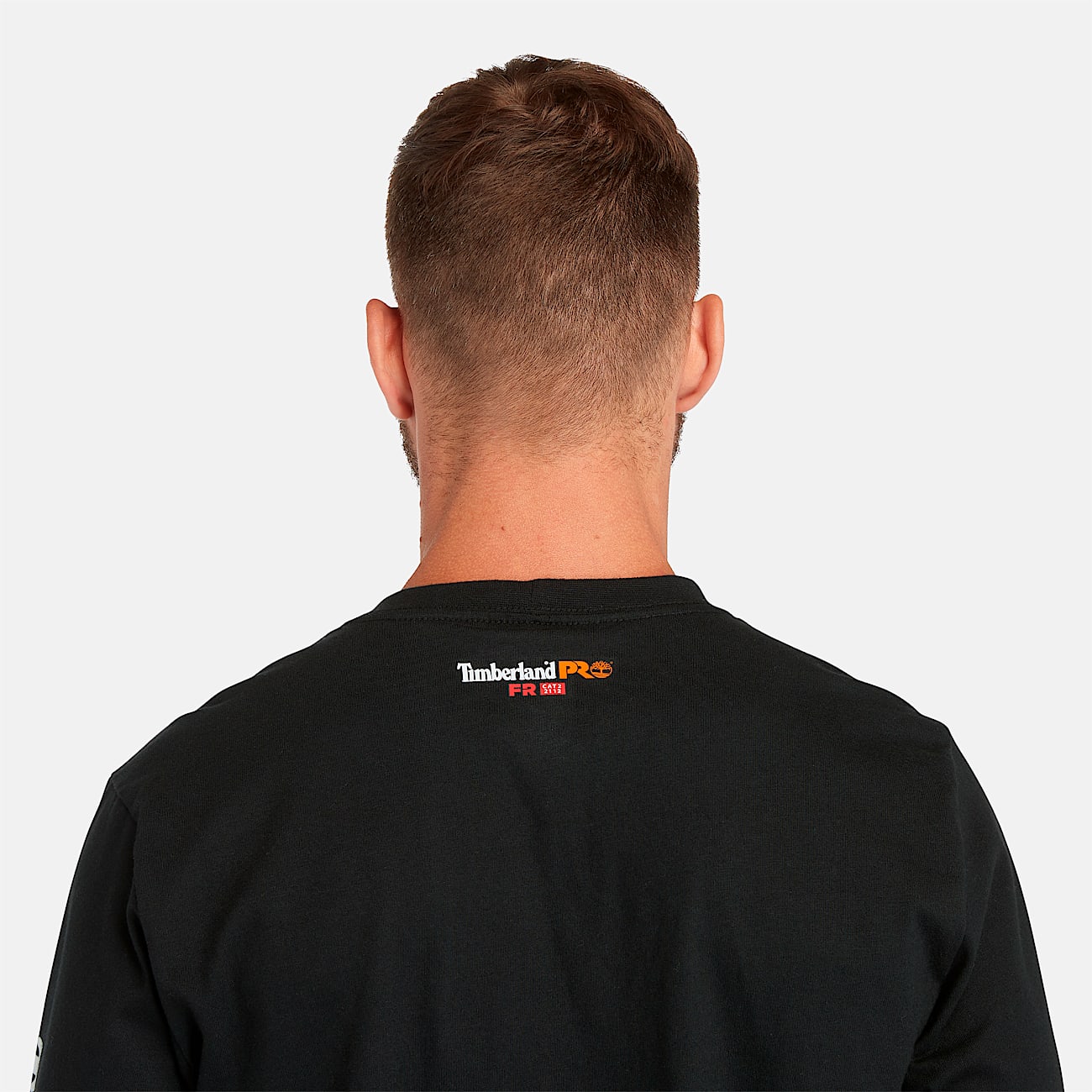 Mens Timberland PRO Cotton Core FlameResistant LongSleeve TShirt TBL Black ALT3