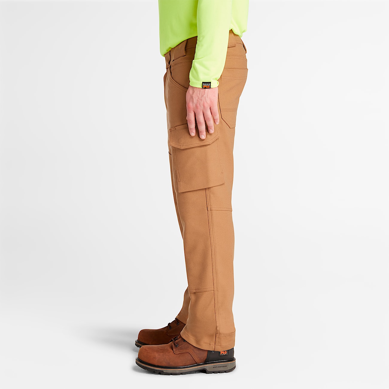 Pantalones Timberland PRO Morphix Utility de lona cepillada con doble frente para hombre TBL Trigo tostado ALT8