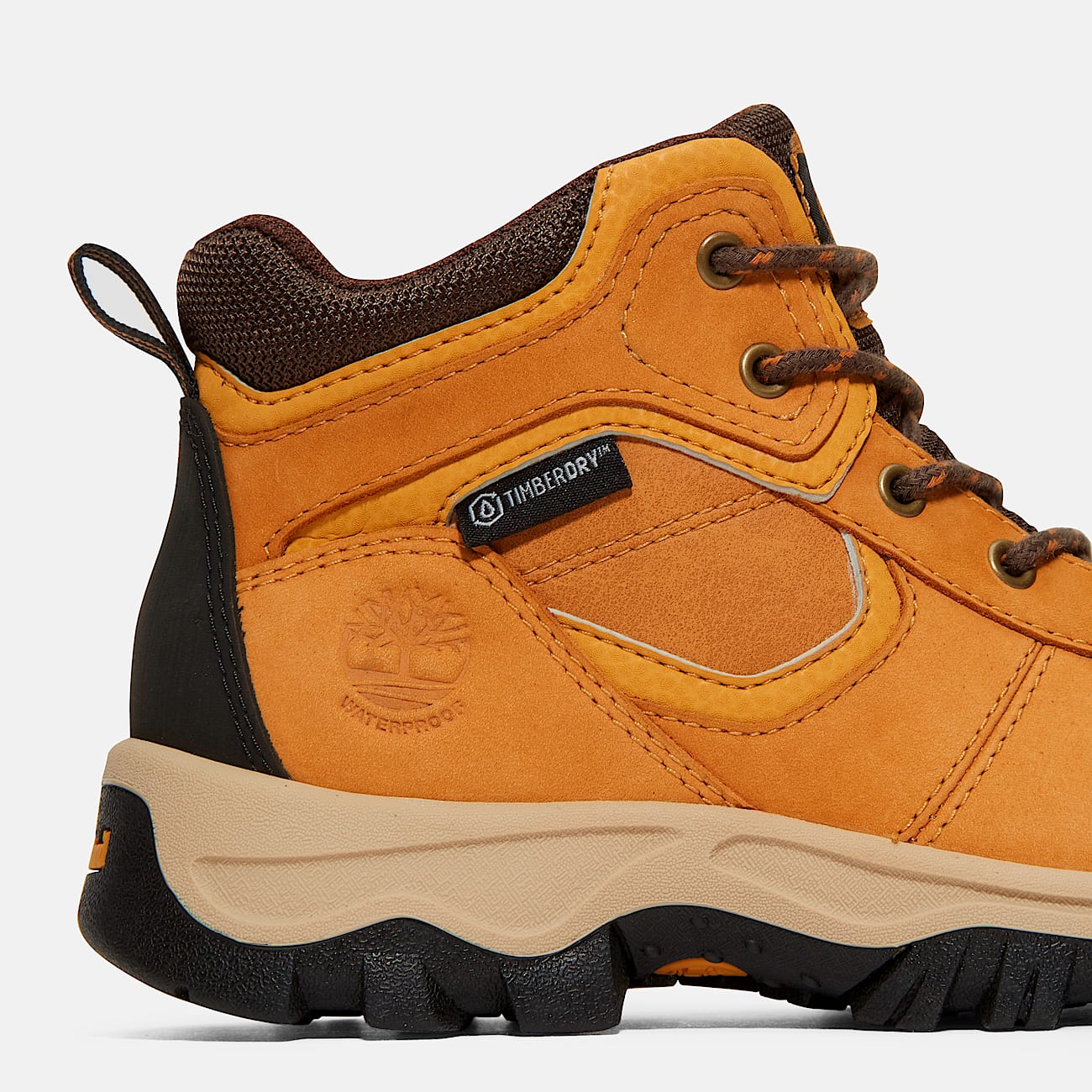 Youth Mt Maddsen Waterproof Mid Hiking Boot TBL Wheat Nubuck ALT7