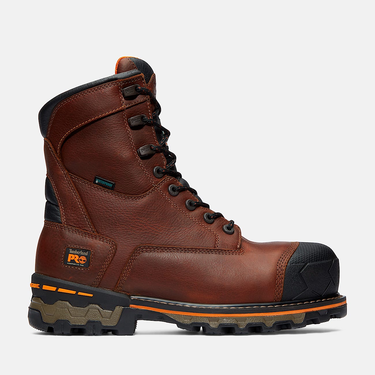 Mens Boondock 8 Composite Toe Waterproof Insulated Work Boot TBL Brown HERO