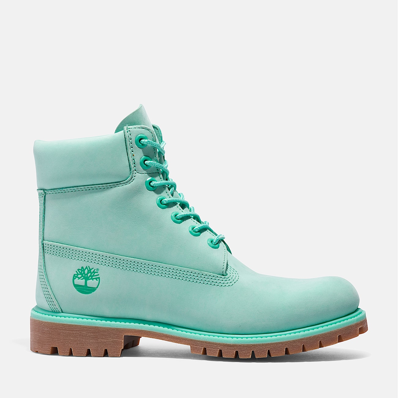 Mens Timberland 50th Anniversary Edition Premium 6Inch Waterproof Boot TBL Light Green Nubuck HERO