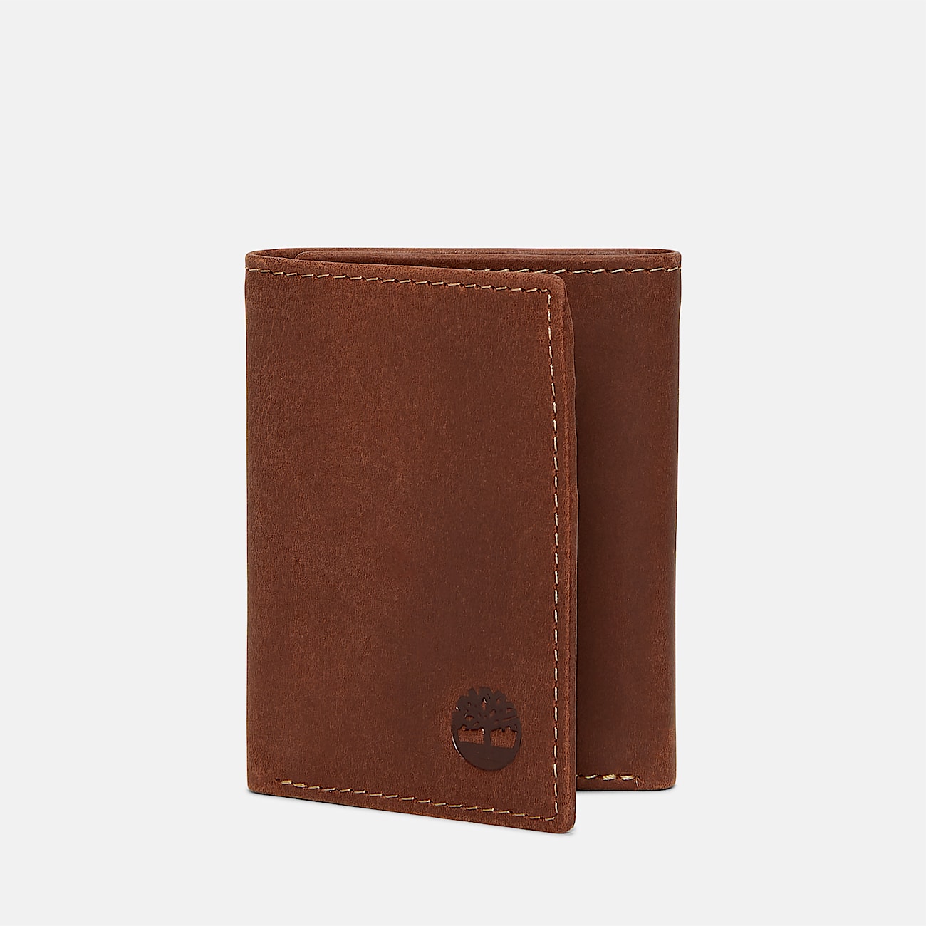 Oiled Trifold Leather Wallet TBL Brown FullGrain Leather HERO