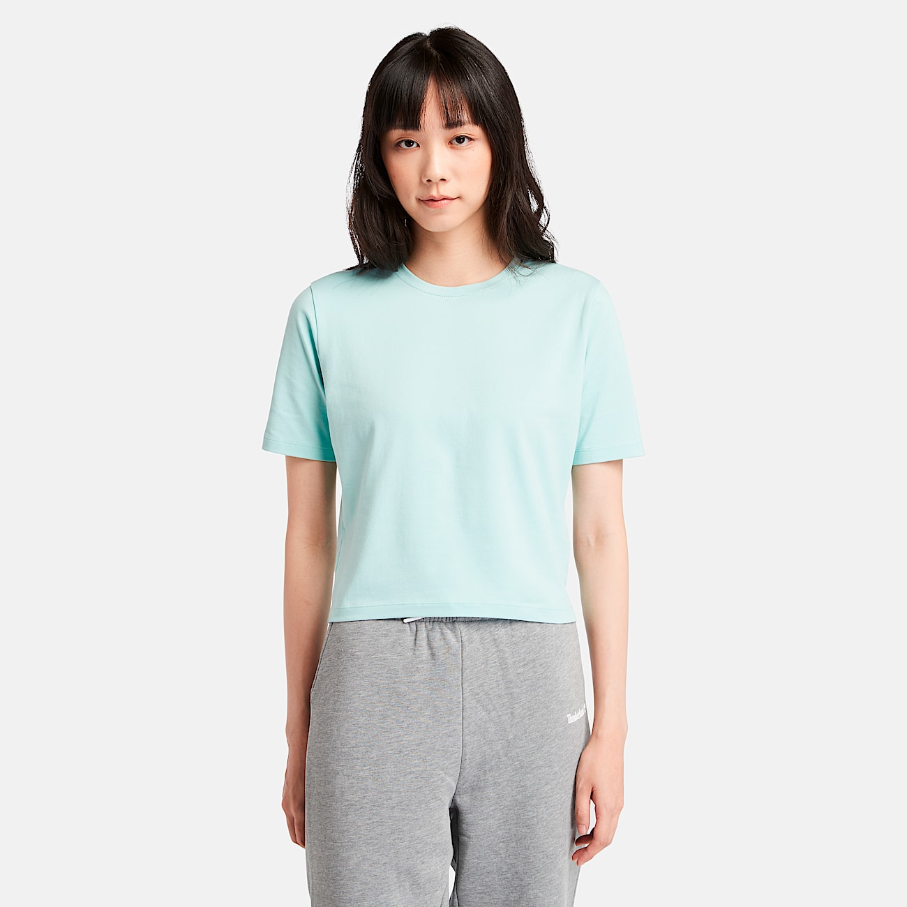 Womens Short Sleeve Baby TShirt TBL Eggshell Blue HERO