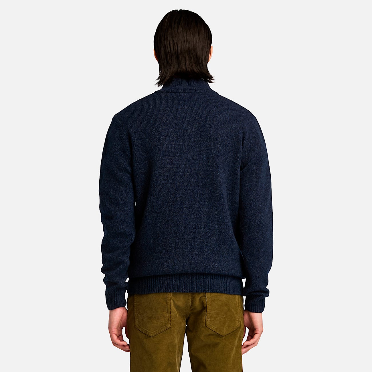 Men's Twisted Yarn Quarter-Zip Sweater - 3
