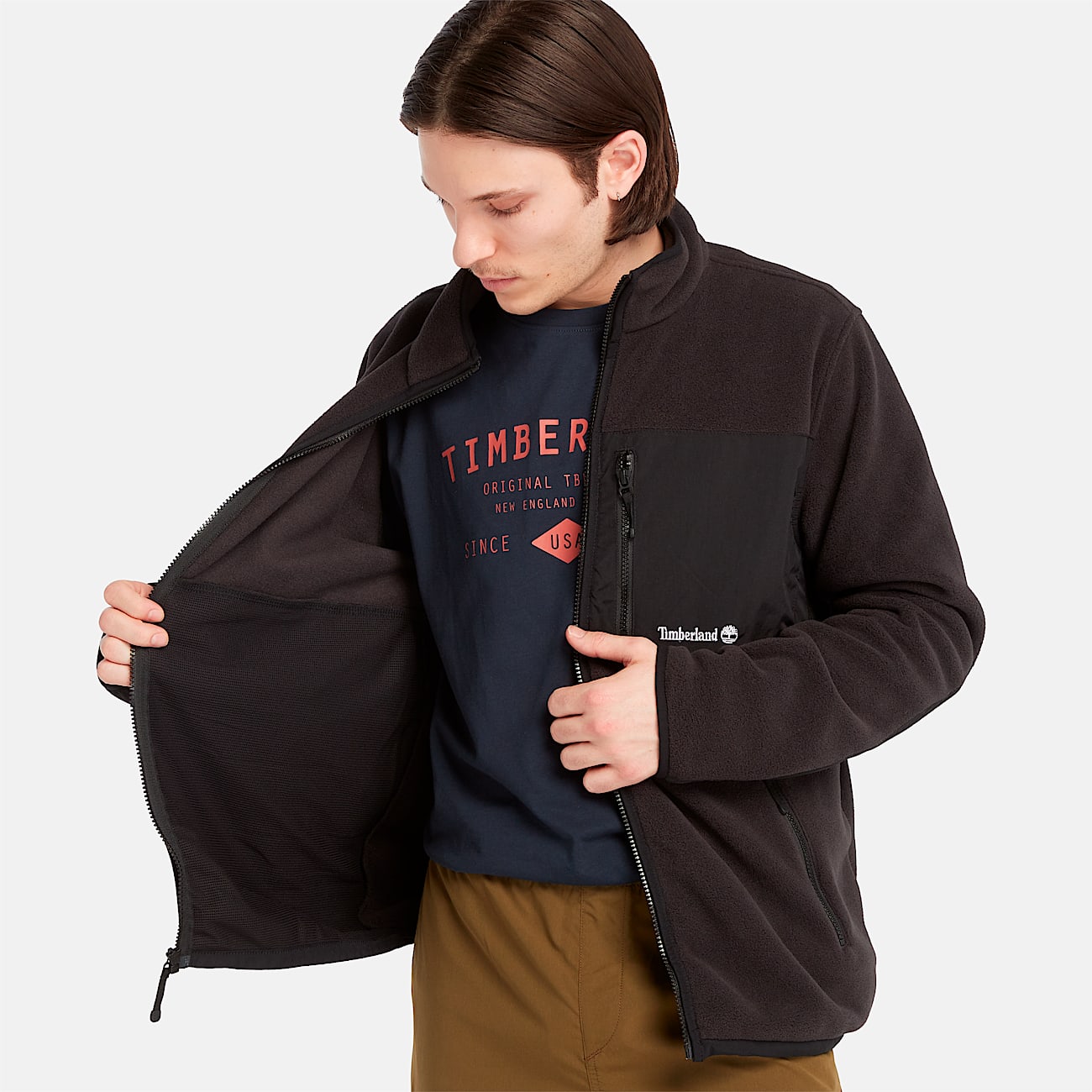 Mens Outdoor Archive ReIssue Fleece Jacket TBL Black ALT2