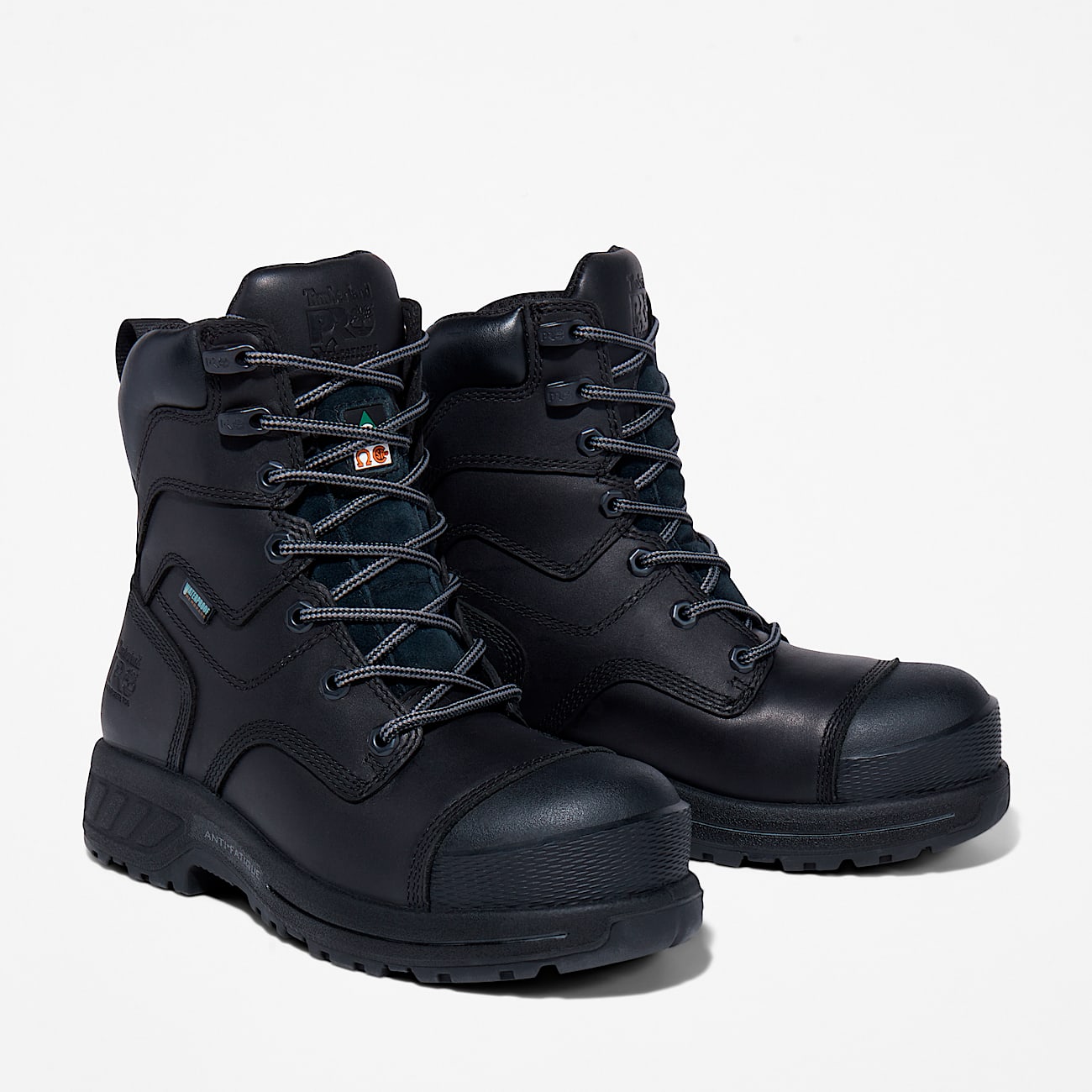 Womens Timberland PRO Endurance HD 8 Waterproof Insulated CompToe Work Boot TBL Black ALT4