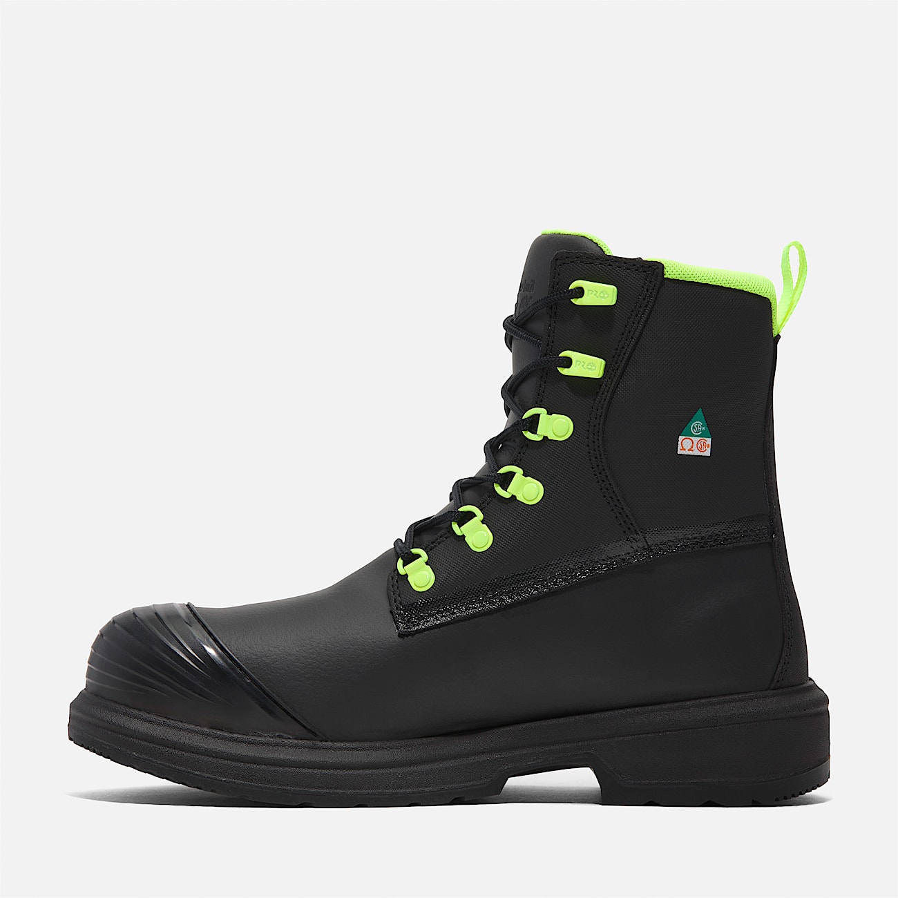 Botte de travail Timberland Grissom 8 po  embout en composite pour hommes TBL Cuir pleine fleur noir ALT6