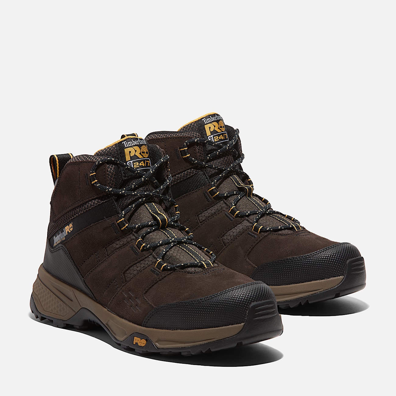 Mens Switchback LT Steel Toe Work Boot TBL BrownYellow ALT4