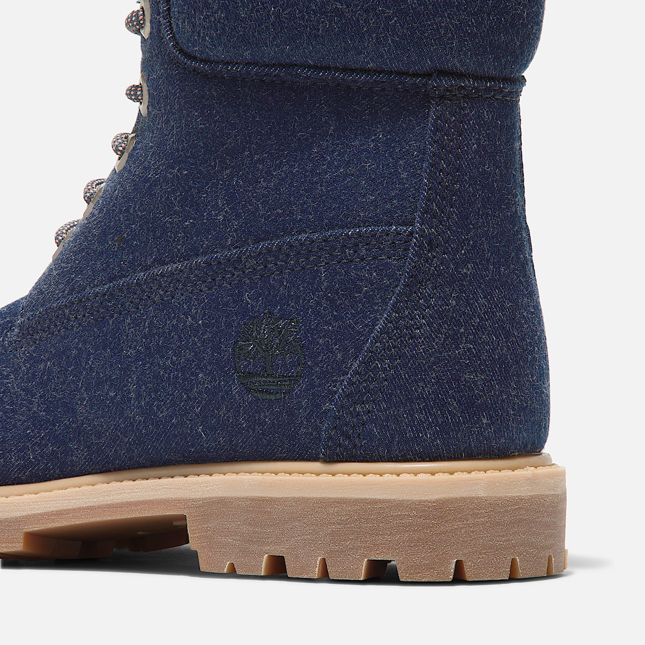 Womens Timberland Premium 6Inch LaceUp Boot TBL Dark Blue Canvas ALT7