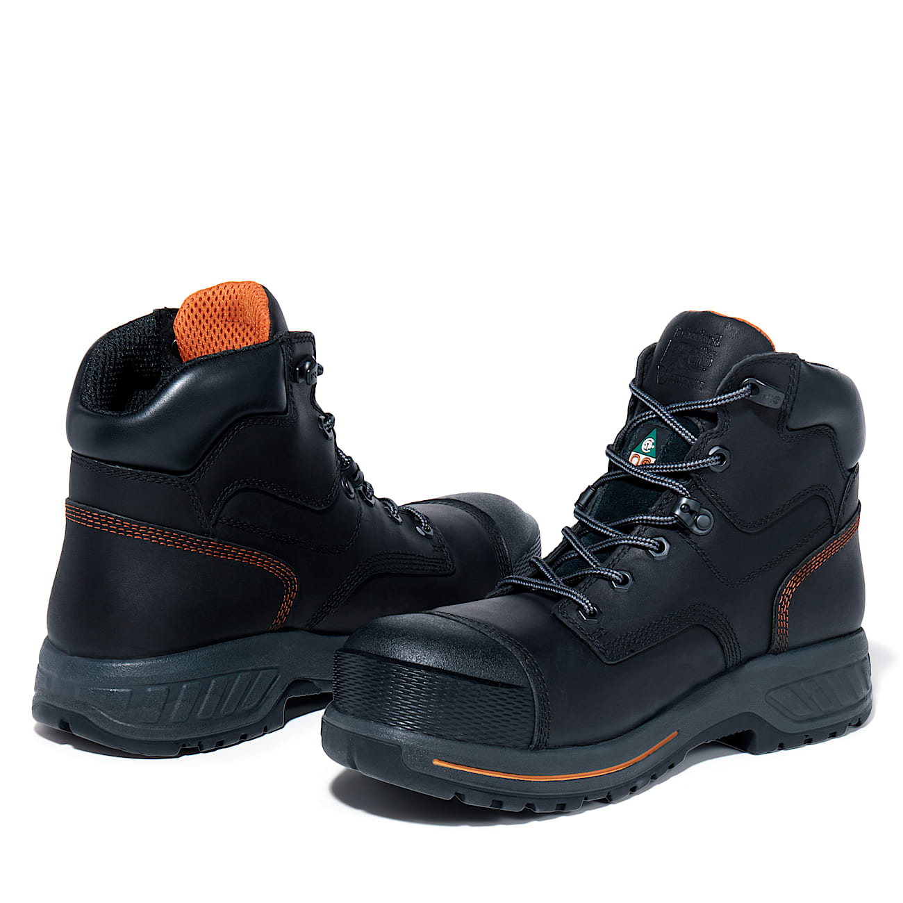 Mens Timberland PRO Endurance HD 6Inch Waterproof CompToe Boot TBL Black Leather ALT5