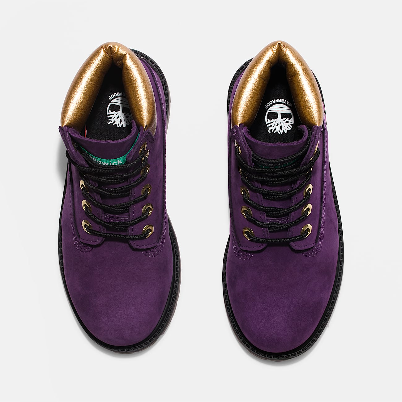 Toddler HipHop Royalty Timberland Premium 6Inch Waterproof Boots TBL Dark Purple Nubuck ALT2