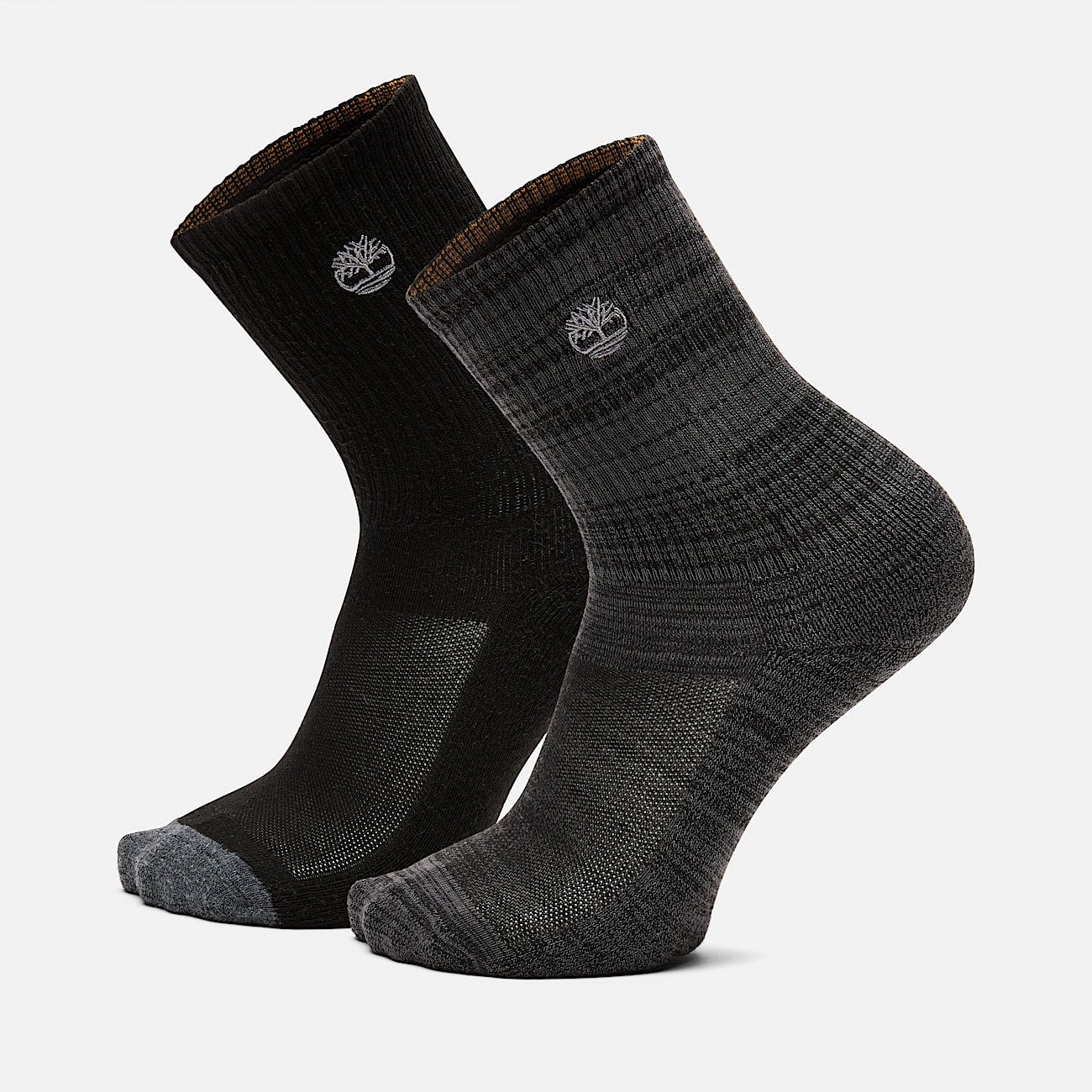 Mens Mystic River 2Pack Casual Crew Socks TBL Black HERO