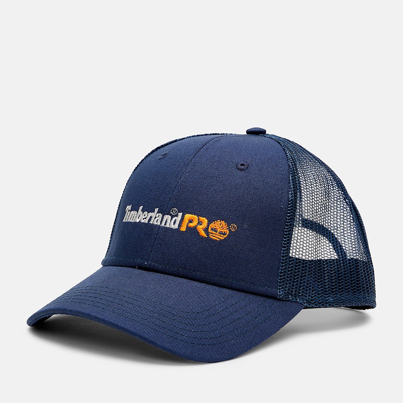 Mens Timberland PRO Core Logo LowProfile Trucker Hat TBL Navy HERO