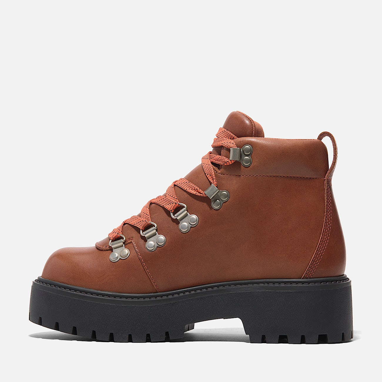 Womens Stone Street Mid LaceUp Platform Hiker TBL Rust FullGrain ALT6
