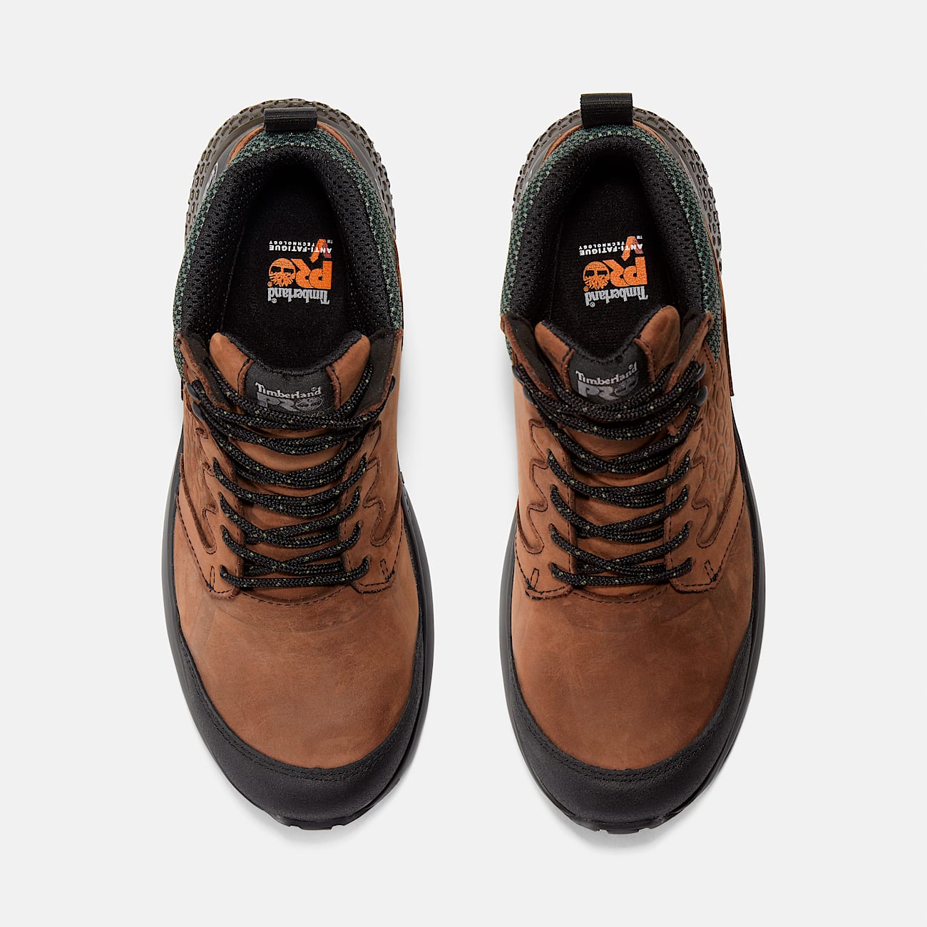 Mens Reaxion Composite Toe Waterproof Work Sneaker TBL BrownGreen ALT2