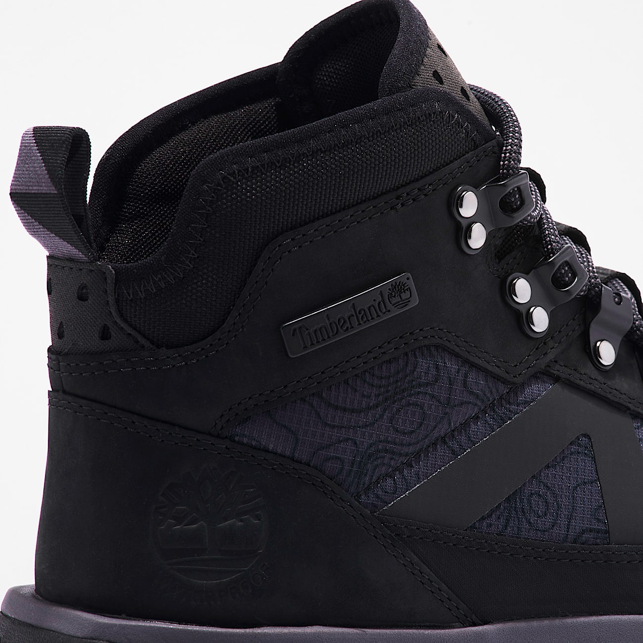 Mens GreenStride Motion 6 Waterproof Mid Hiker TBL Black Nubuck ALT7