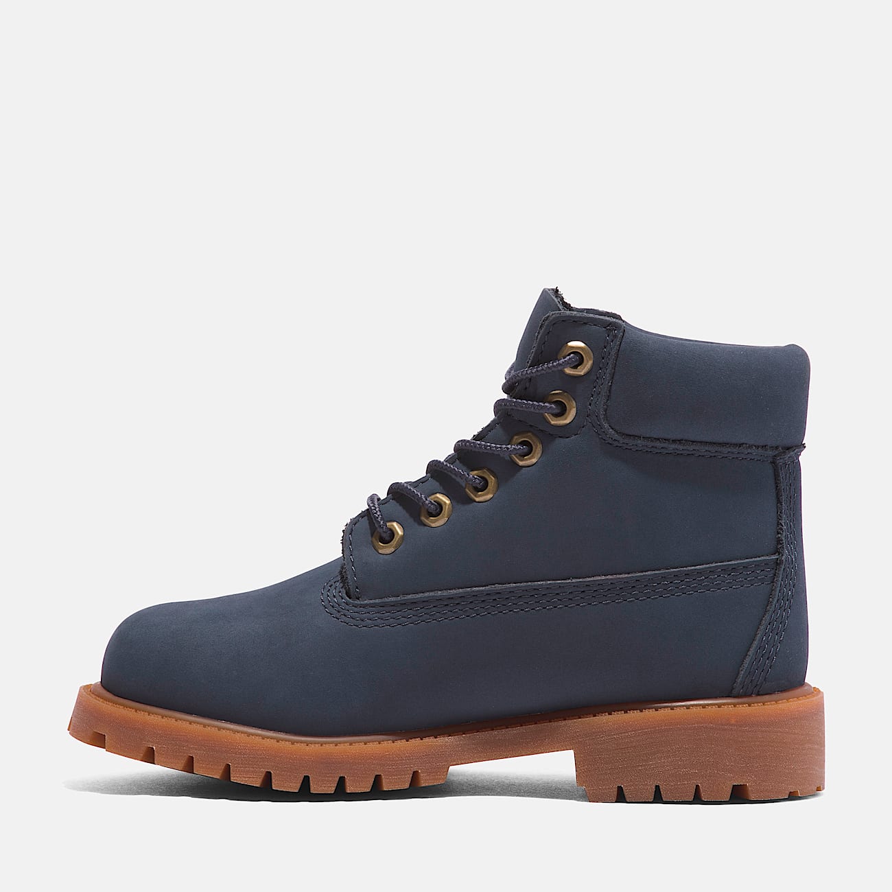 Youth Timberland Premium 6Inch LaceUp Waterproof Boot TBL Dark Blue Nubuck ALT6