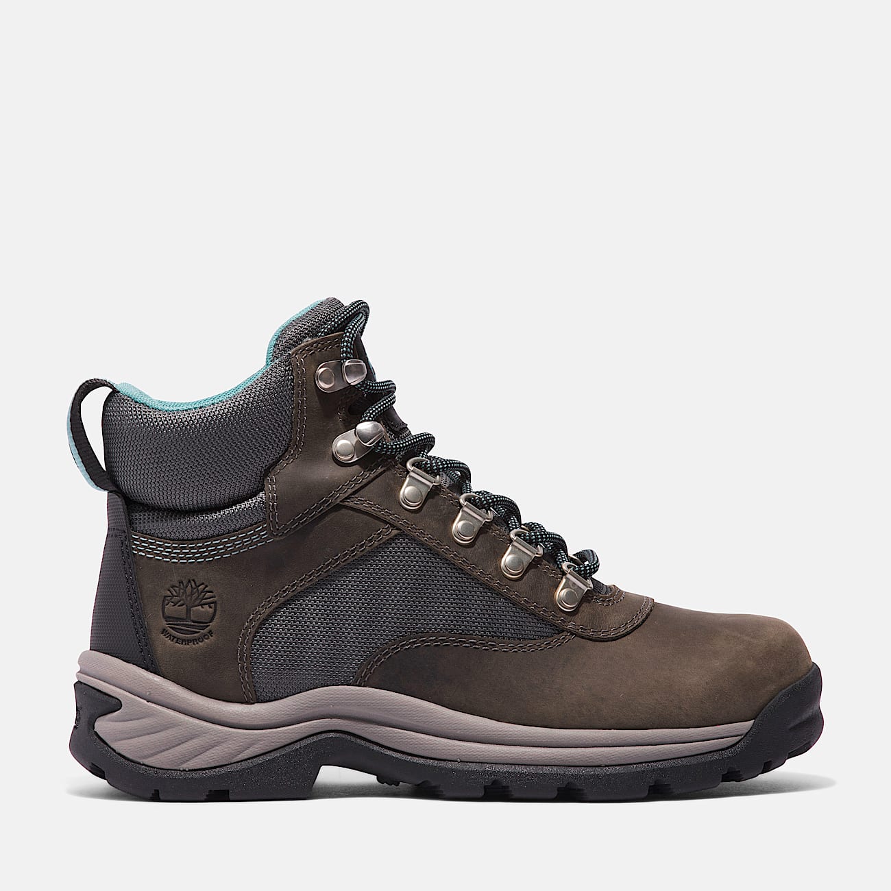 Botas Hiker White Ledge Waterproof Mid para mujer TBL Gris medio FullGrain HERO