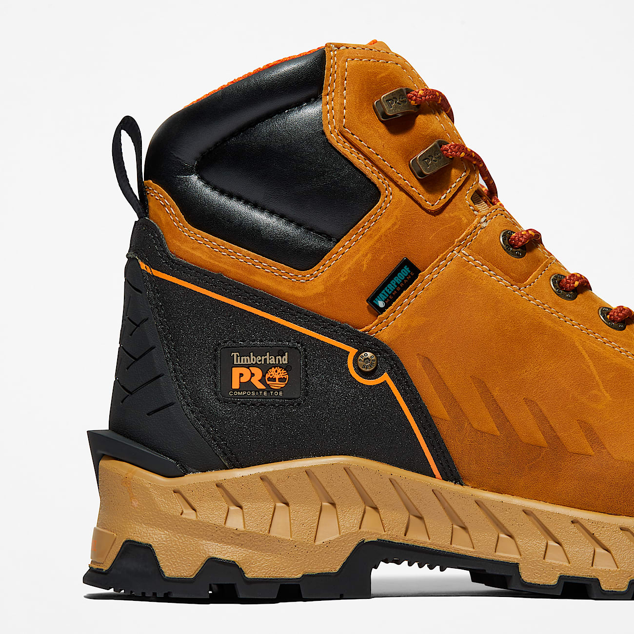 Mens Work Summit 6 Composite Toe Waterproof Work Boot TBL Wheat FullGrain Leather ALT7