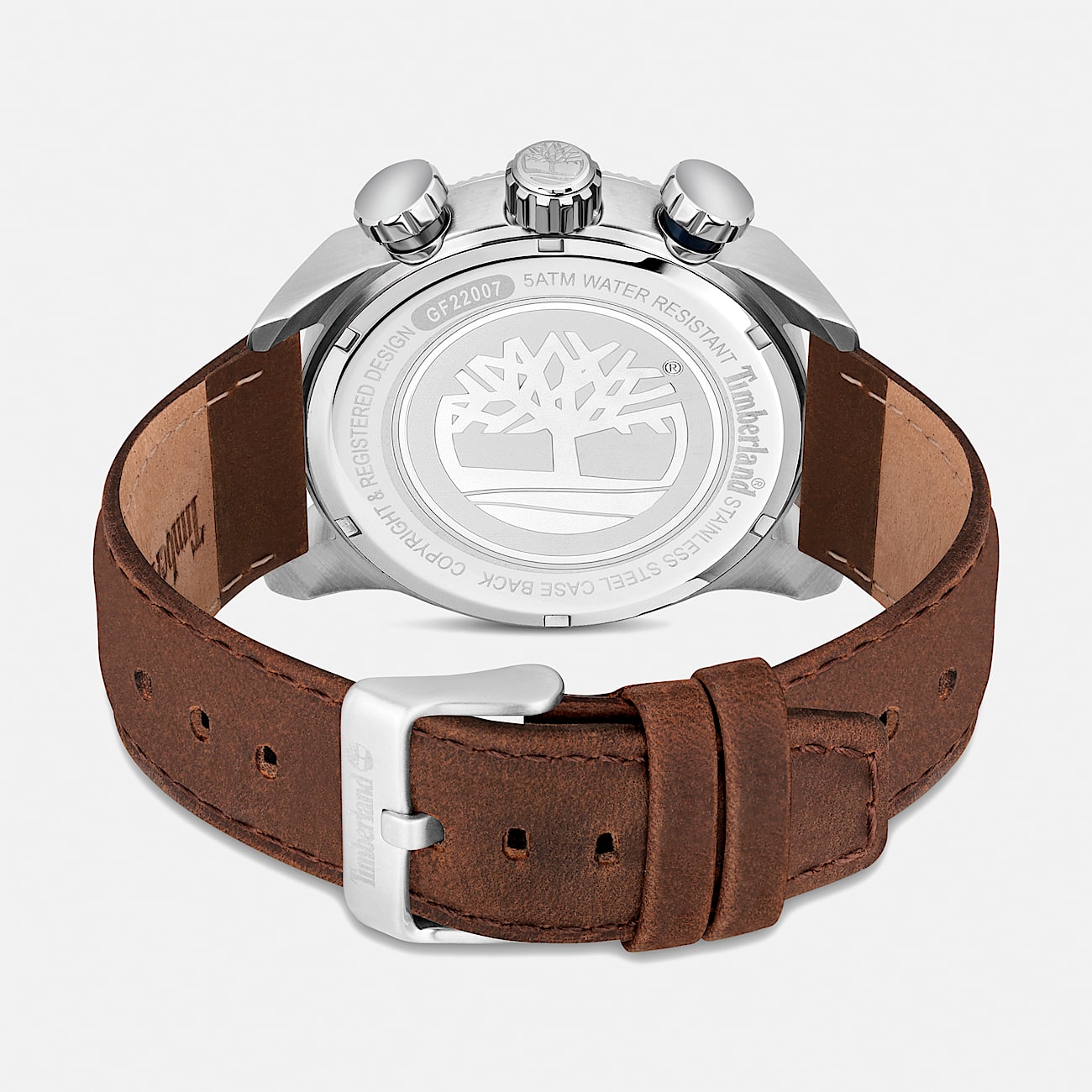 Mens Hadlock Watch TBL Blue FaceBrown Band ALT1