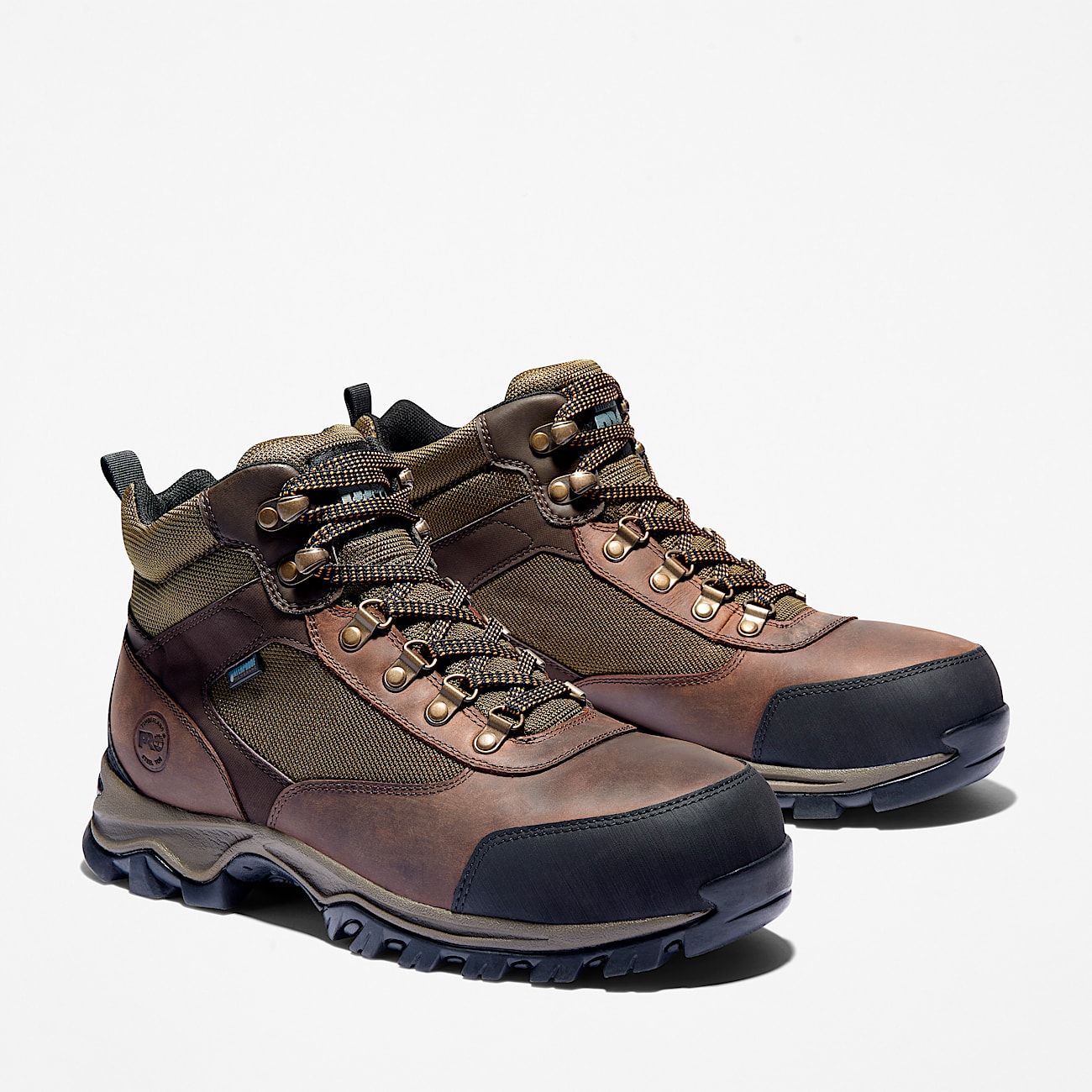 Mens Keele Ridge Steel Toe Waterproof Work Boot TBL Brown ALT4