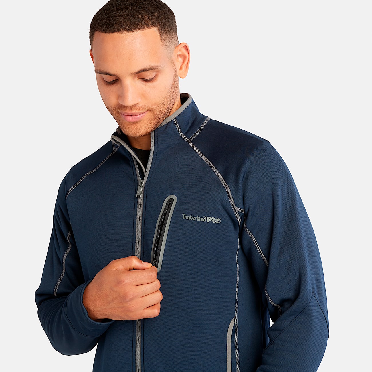 Men's Timberland PRO® Reaxion Full-Zip Athletic-Fit Fleece Jacket - 3
