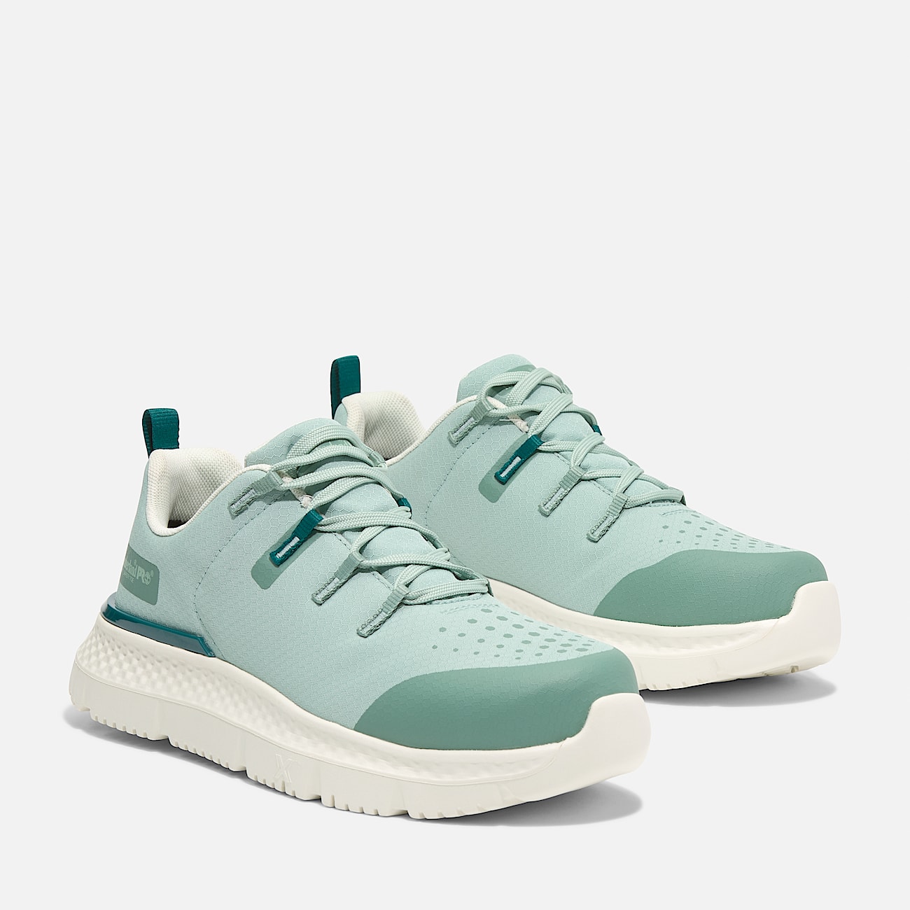 Womens Timberland PRO Intercept Athletic SteelToe Work Sneaker TBL Sage GreenWhite ALT4