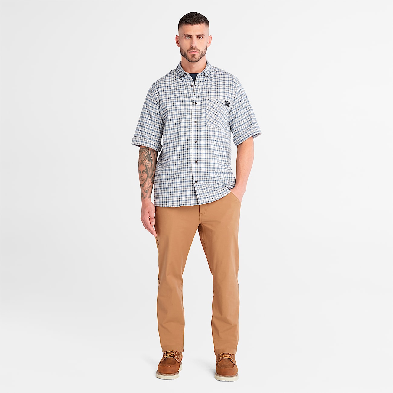 Men's Timberland PRO® Woodfort Lightweight Flannel Flex Shirt - 2