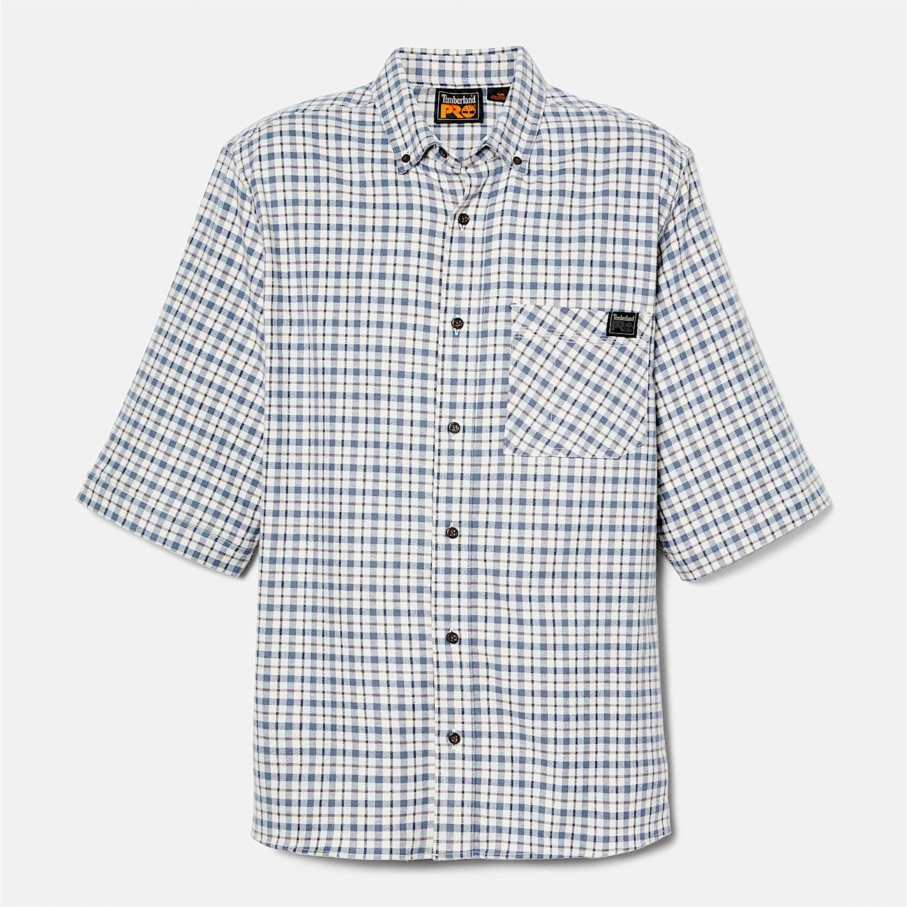Mens Timberland PRO Woodfort Lightweight Flannel Flex Shirt TBL Skyway ALT10