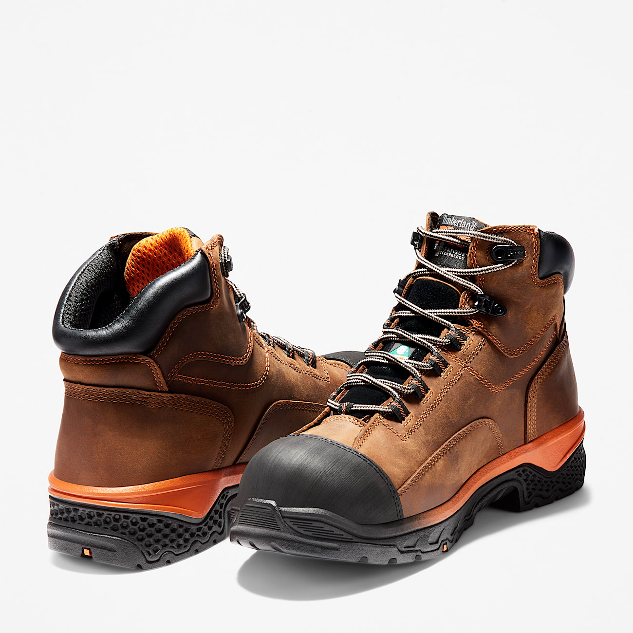 Botas Timberland PRO  Bosshog 6 Composite Toe para hombre TBL Piel marrnnaranja ALT5