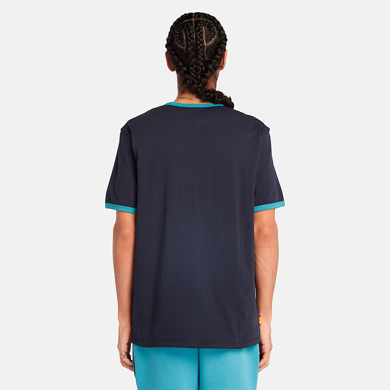 Mens TreeLogo Ringer TShirt TBL Dark SapphireStorm Blue ALT9